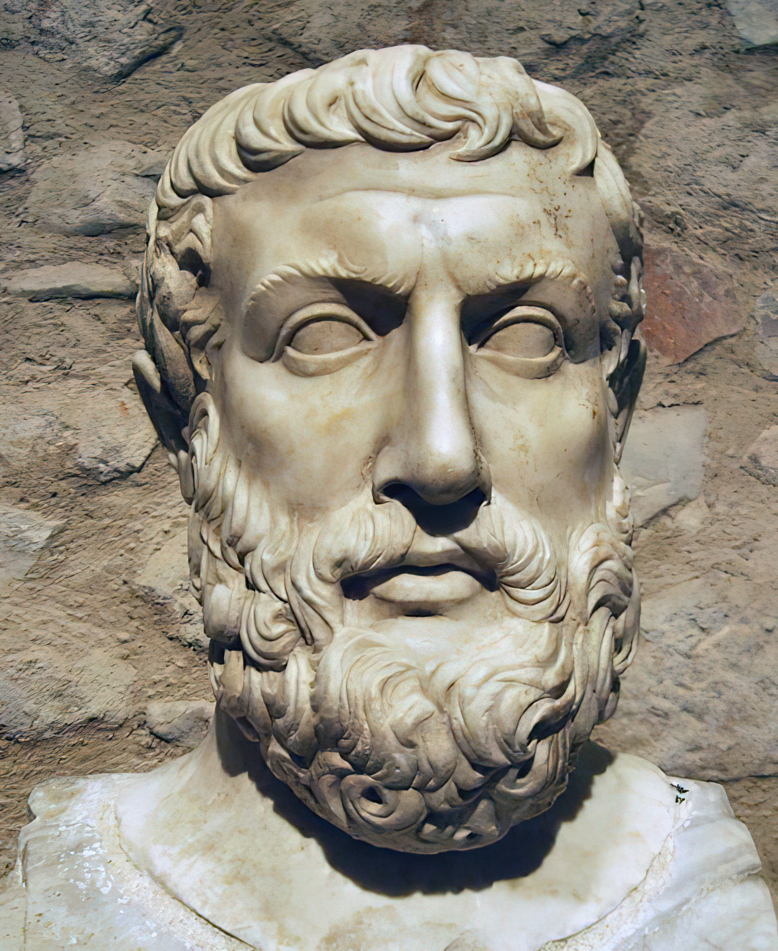 PARMENIDES, ANCIENT SCULPTURE