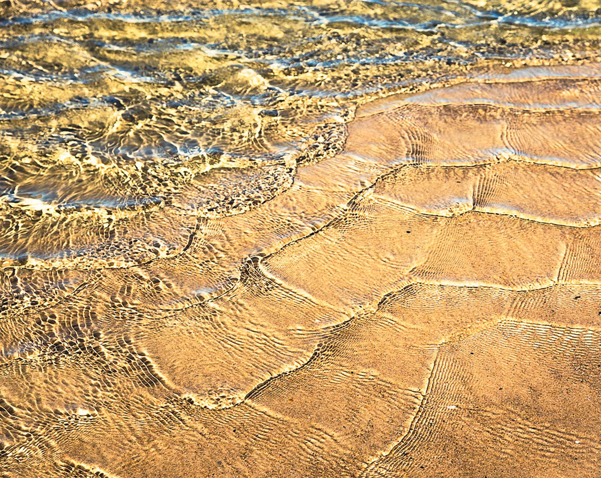 Abstract fine art photography water textures patterns in water green gold beach art Andia Cally.jpg