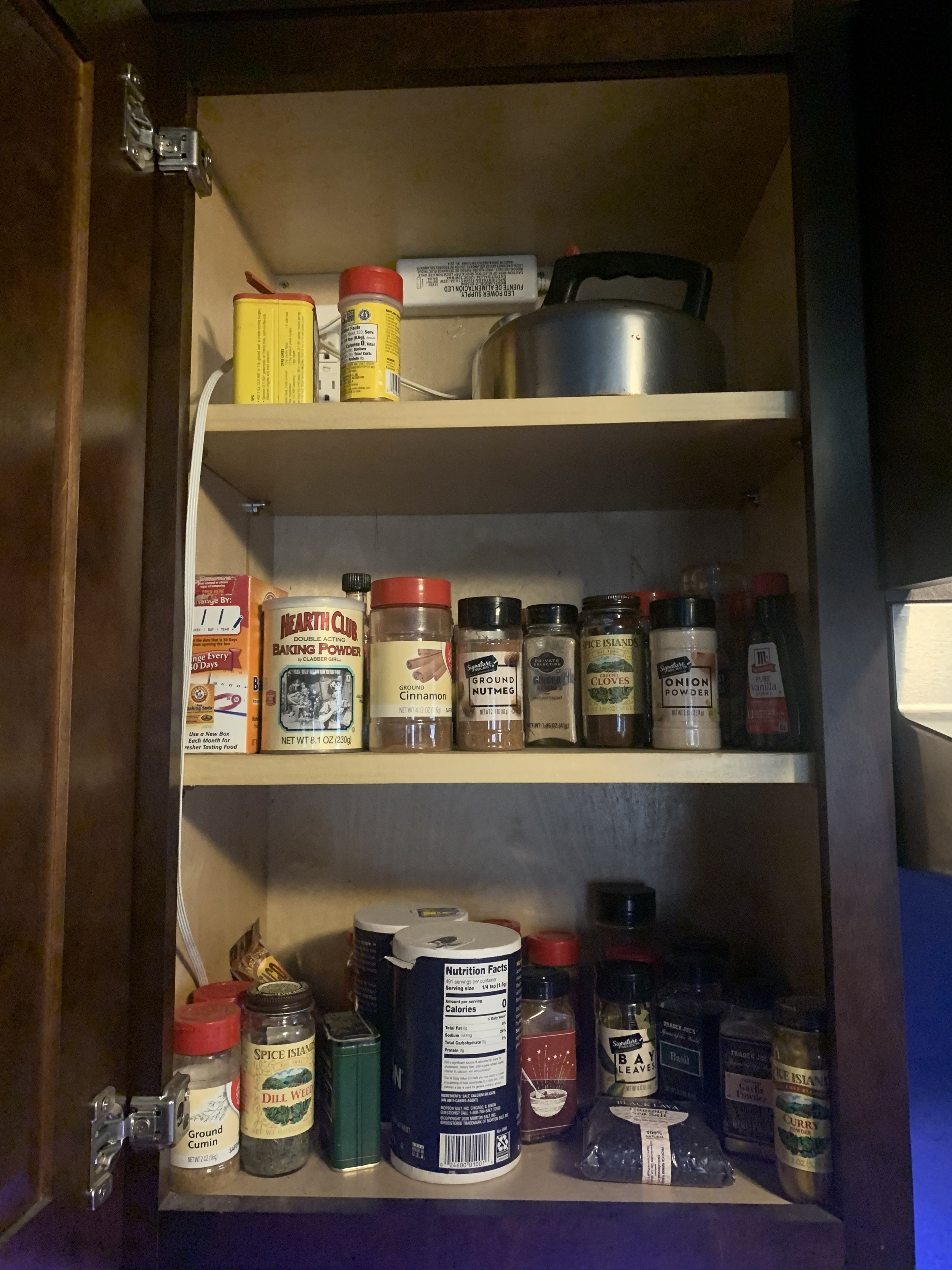Before: Spice Cabinet
