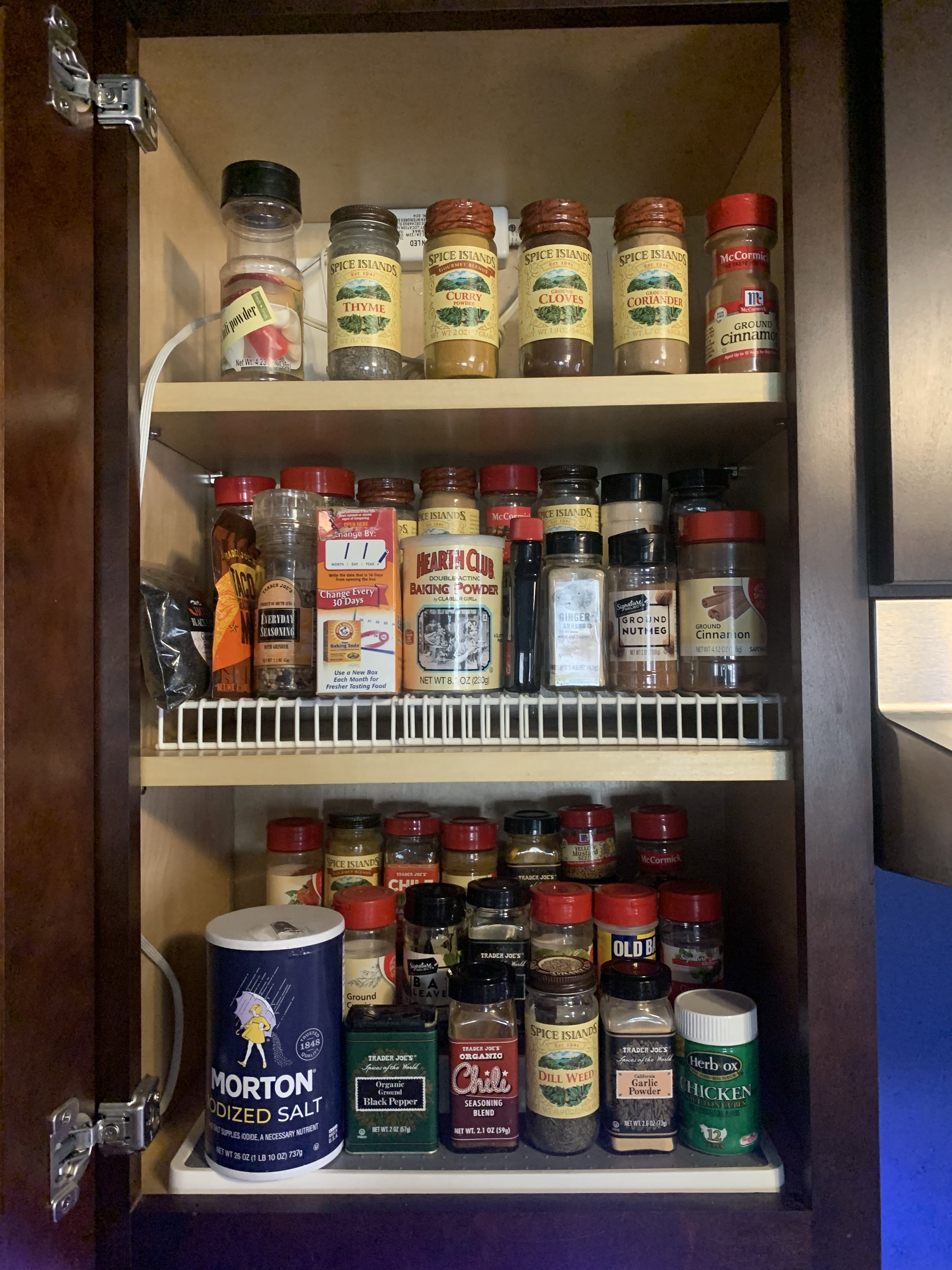 After: Spice Cabinet