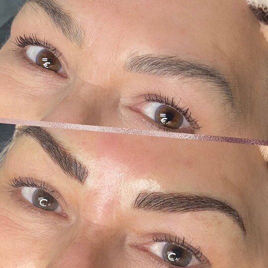 Blade &amp; Shade on this Beautiful Beauty! Her eyes are so stunning and now she has the brows to match! 

Dm,Text, Email, or Call the Contact Number in my Bio for More Details, or Book your Free Consultation Appointment Today by Clicking on the Book