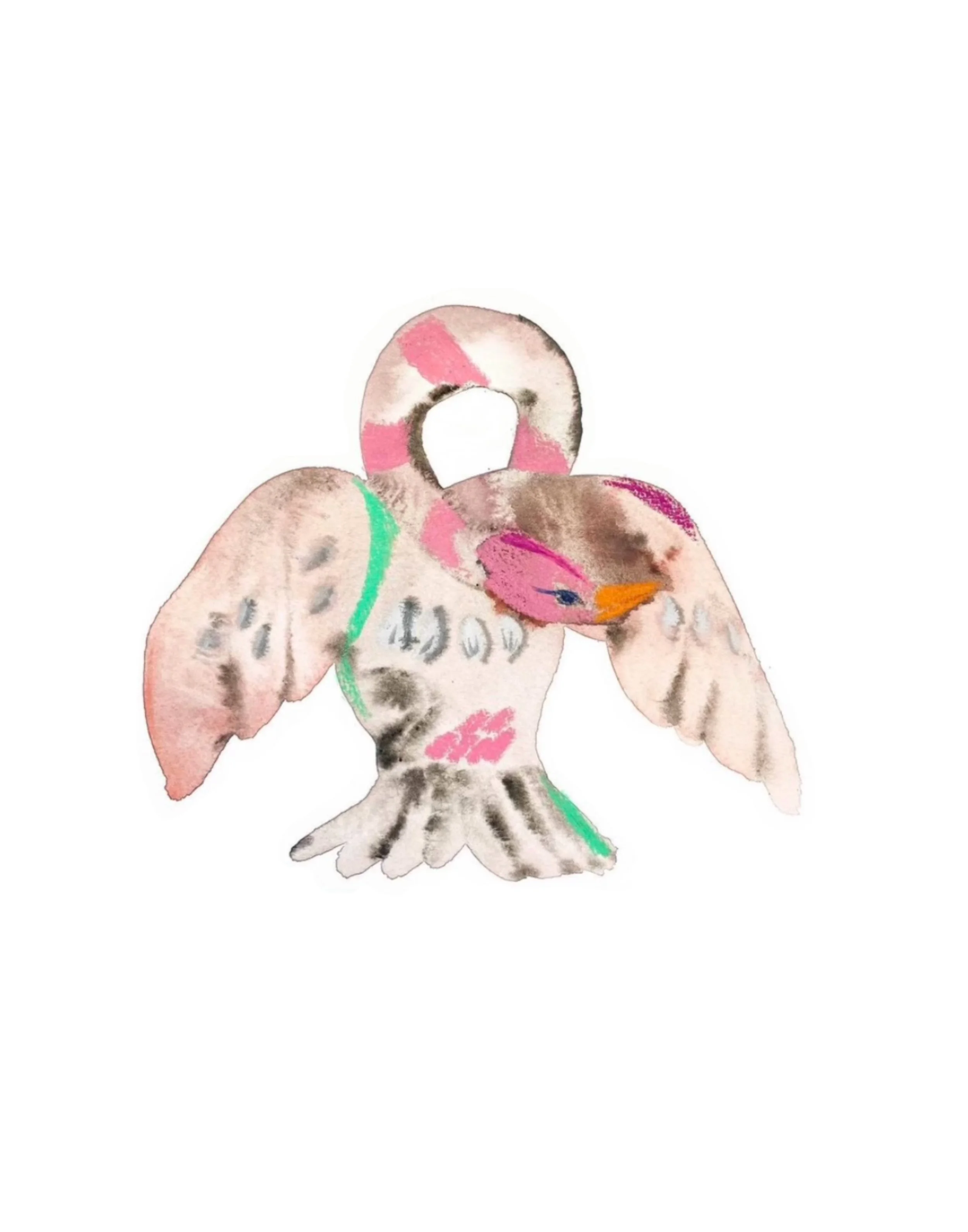 Watercolor Bird ~ min 4-5” in size