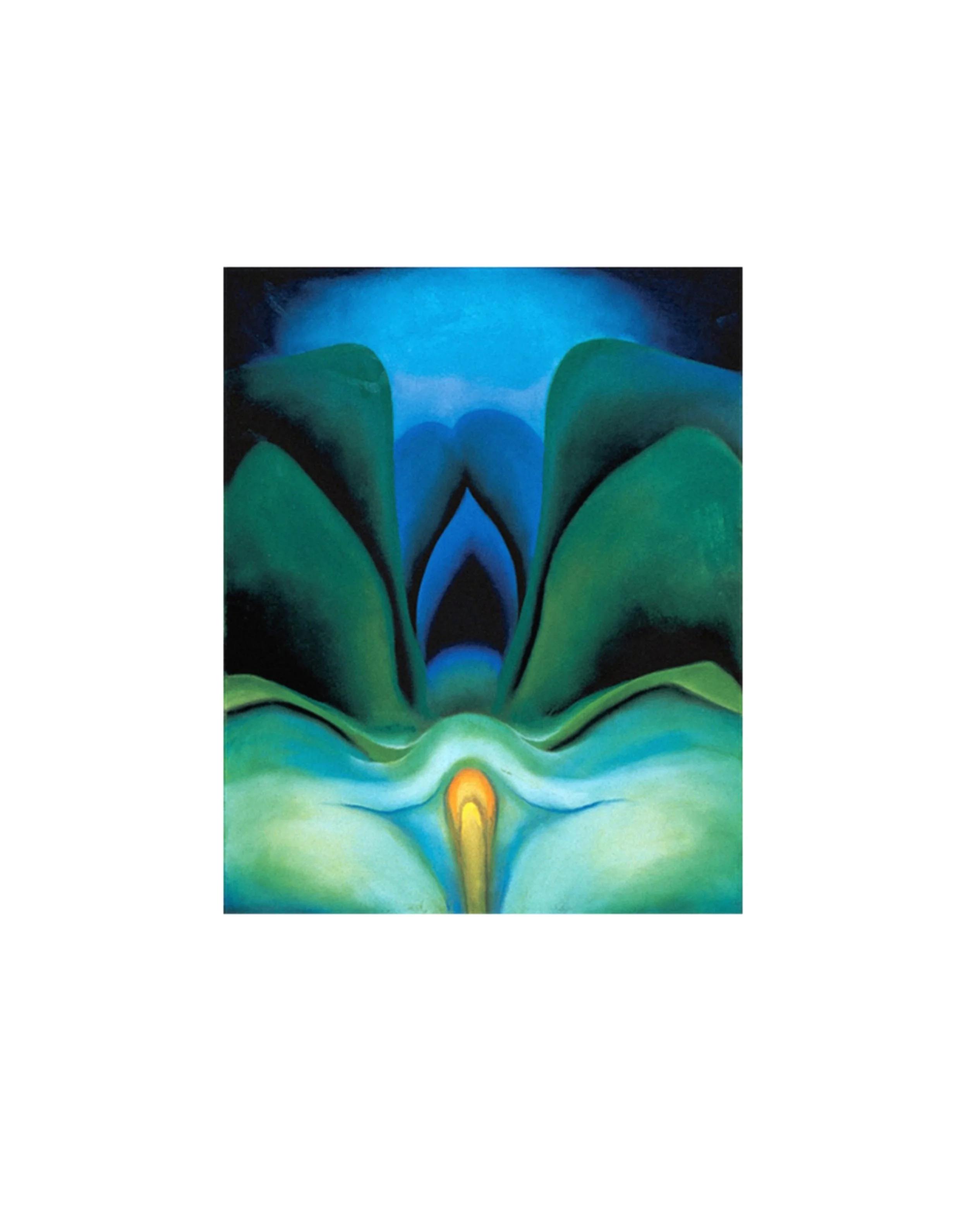 Georgia O’Keeffe Blue ~ 4”-5” (*If desired size is larger please book 2 back to back time slots on the same day)