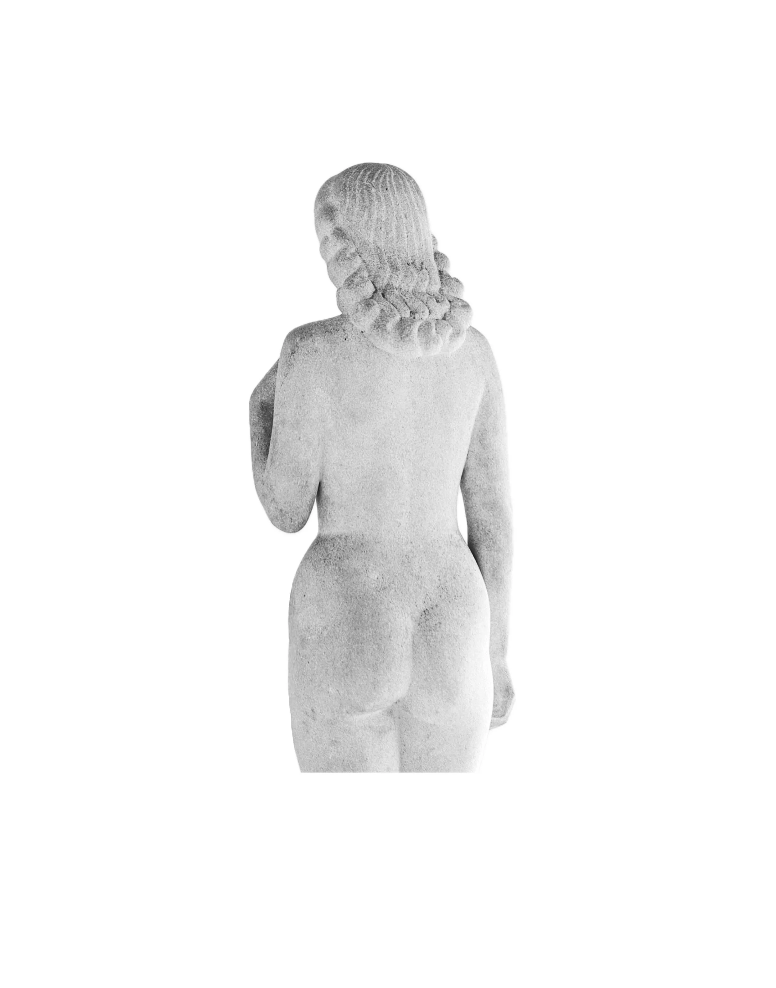 Statue of woman from behind