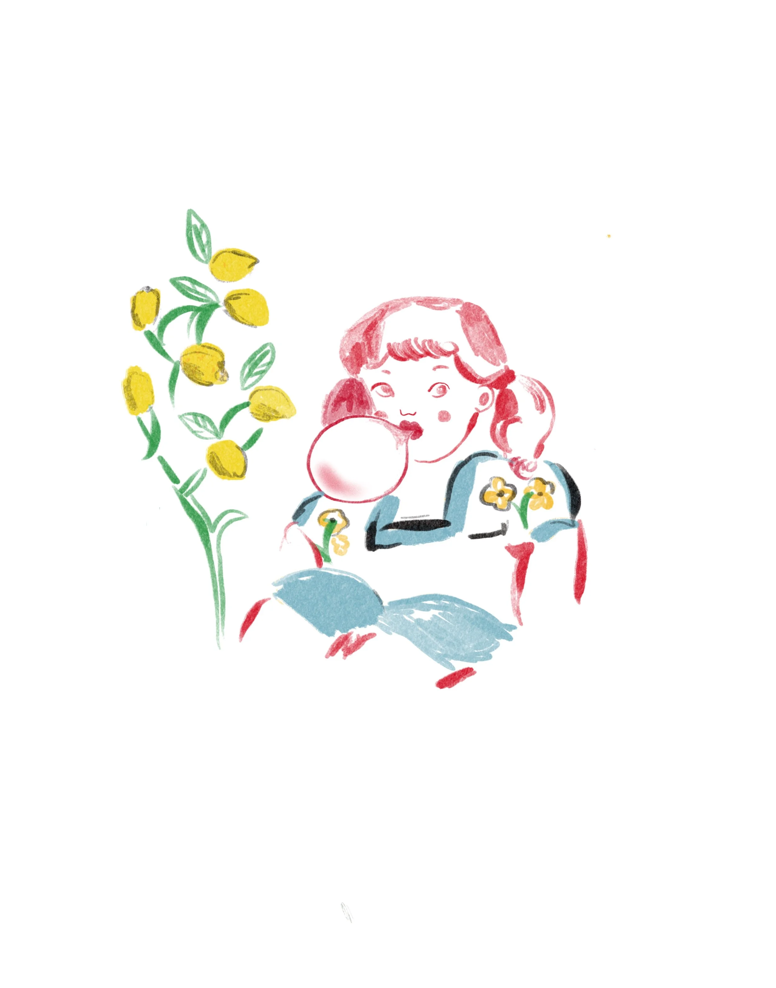 Bubblegum girl ~ min 4”