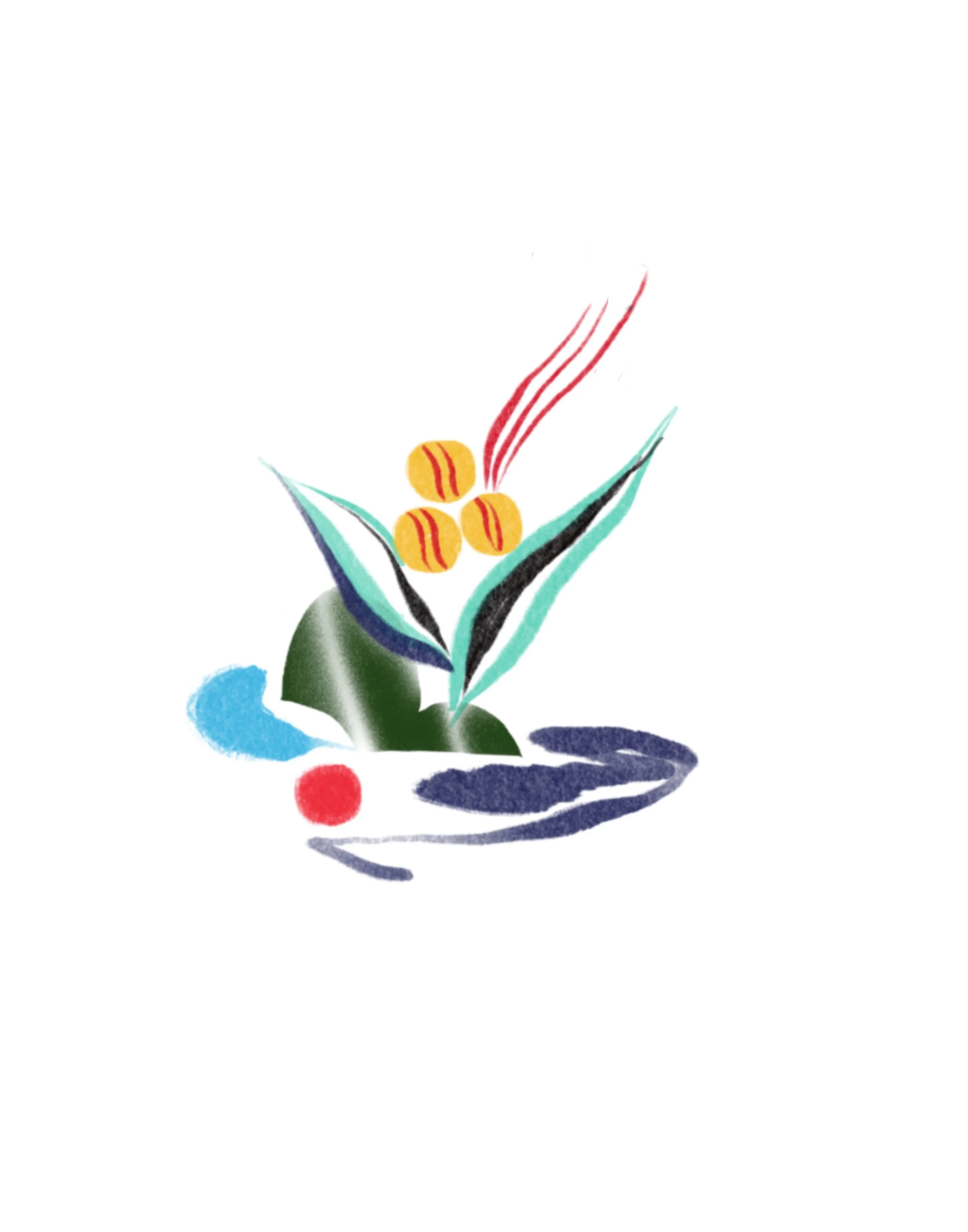 Gradient florals