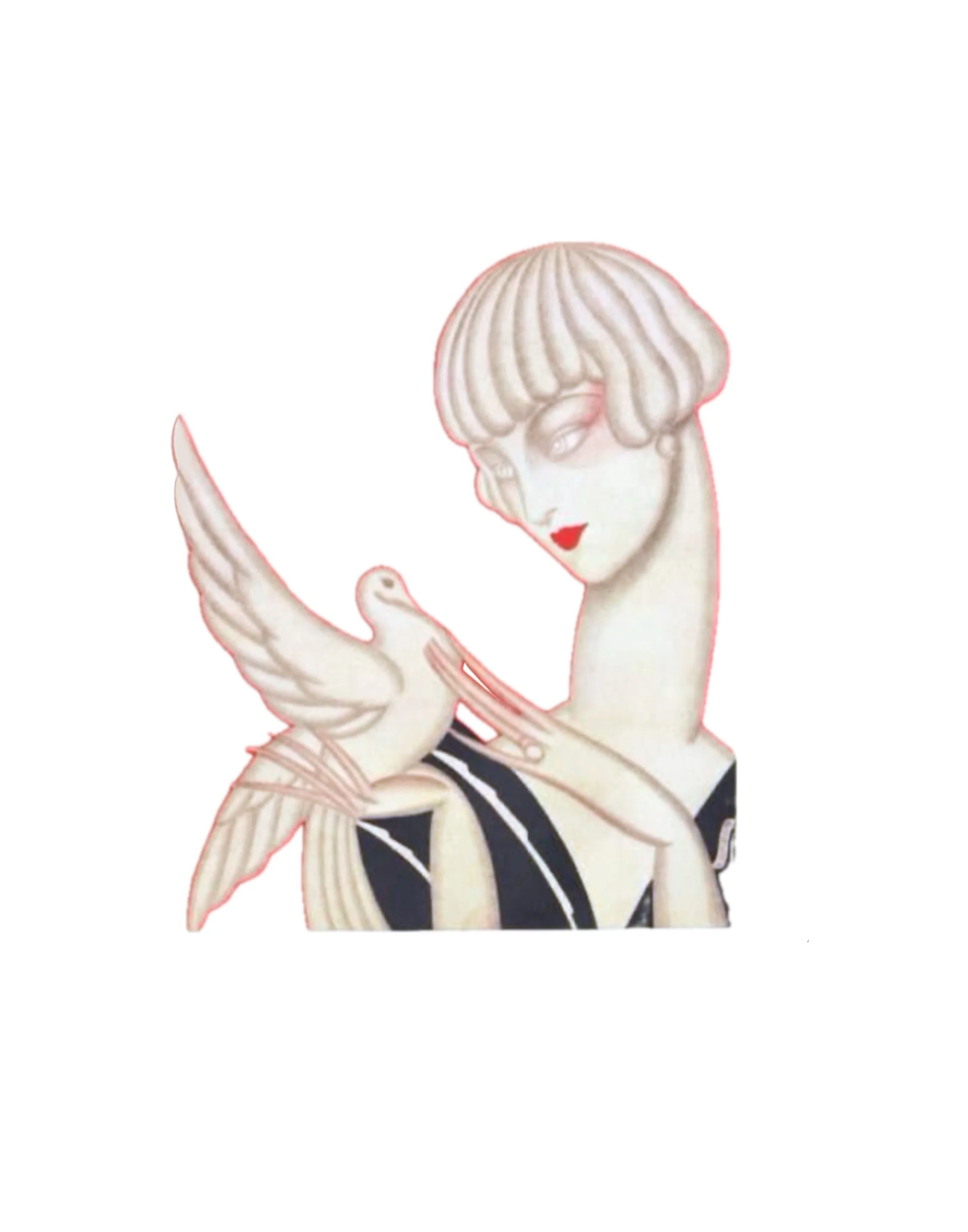 Deco Lady in Color ~ Min 5”