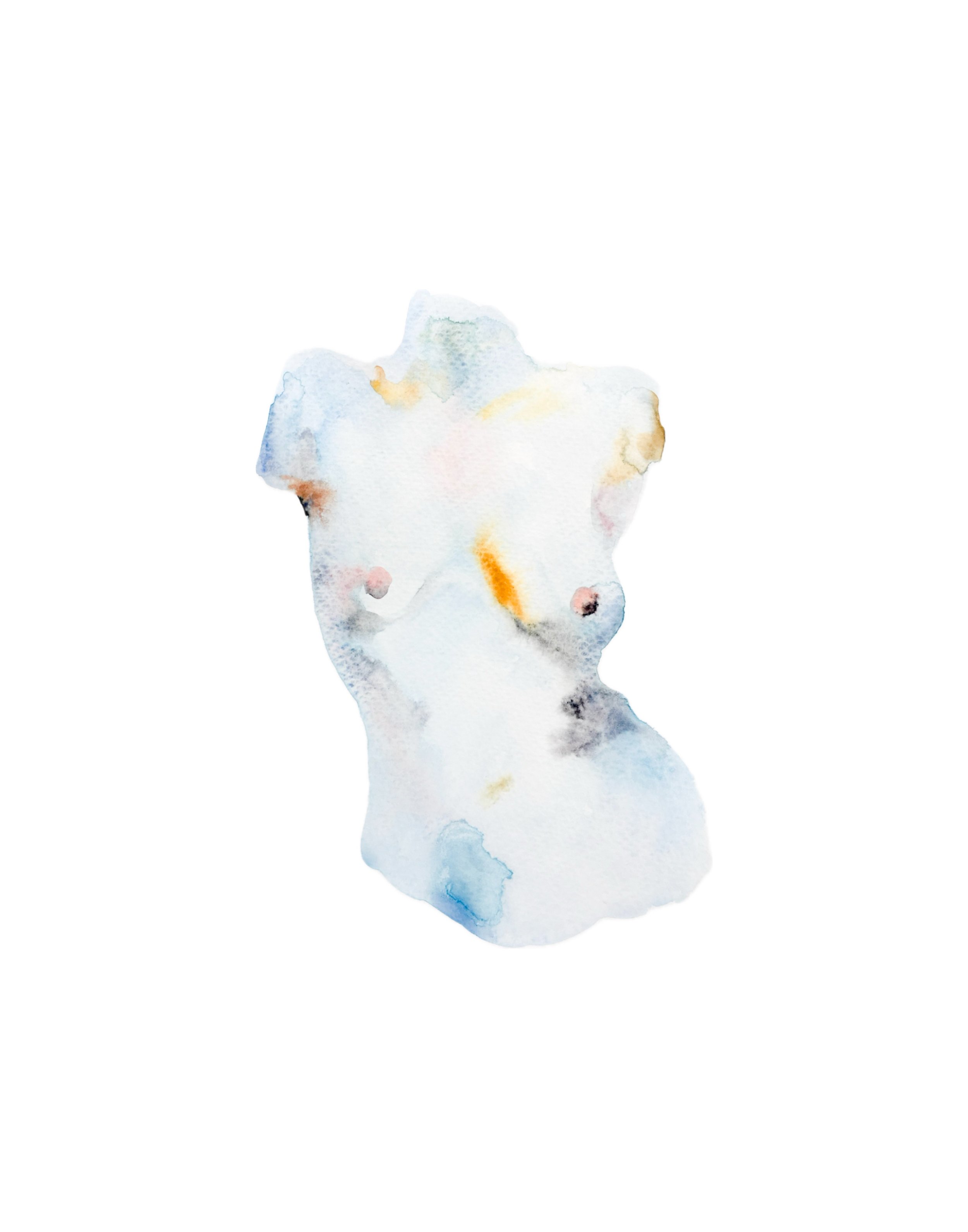 Watercolor Bust ~ Min 4-5” in size