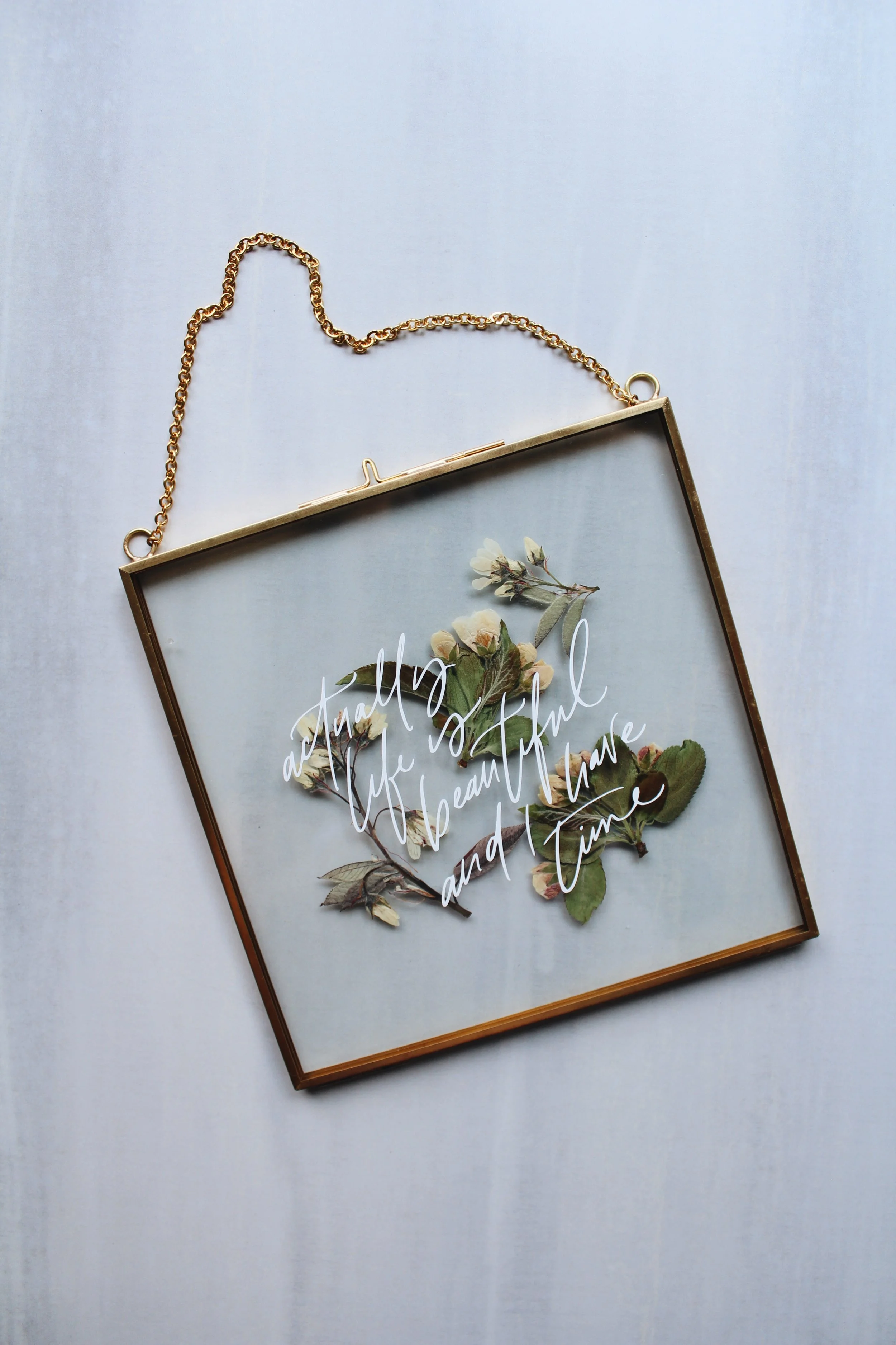 Gold Glass Frame — Ox Ink