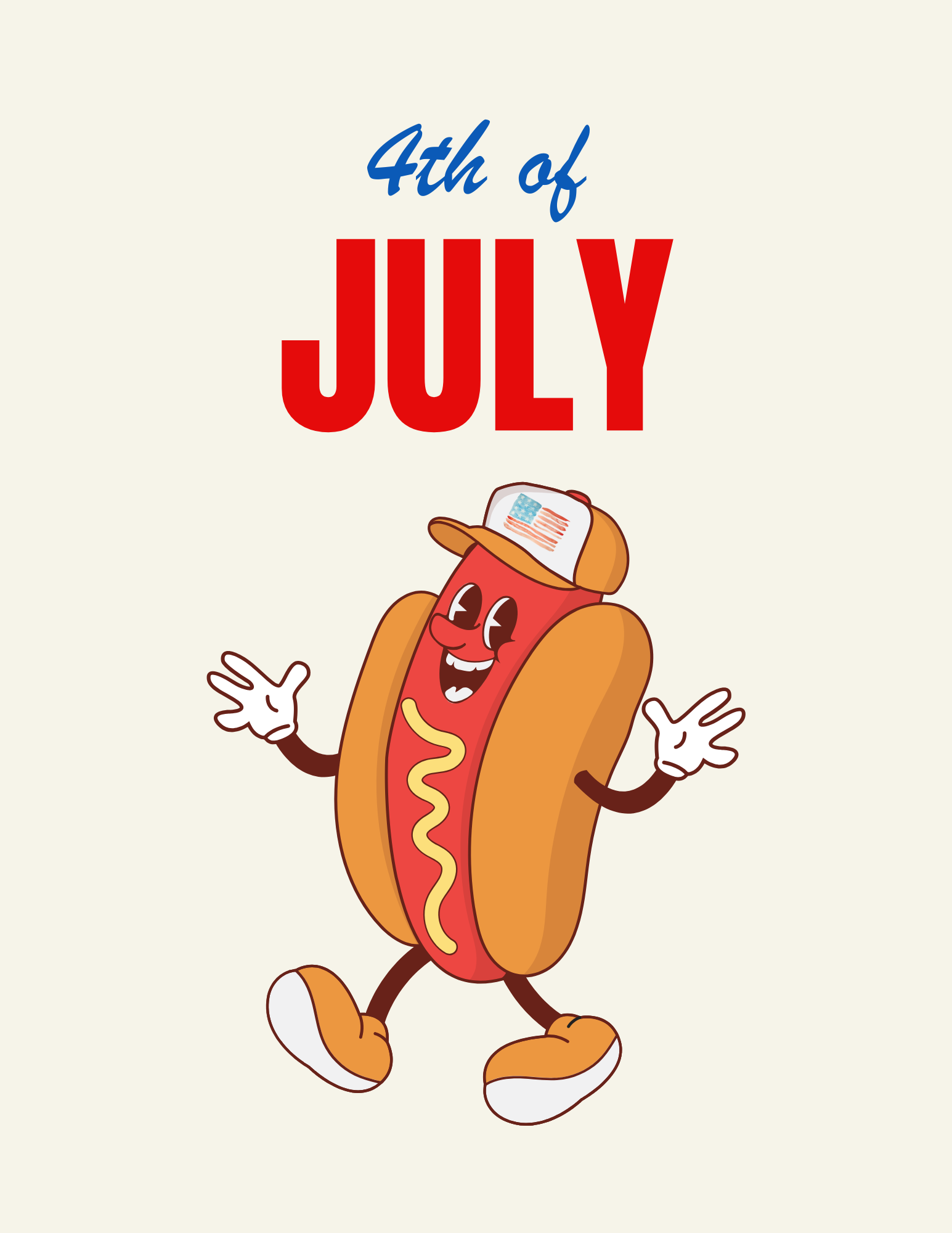 4th of July Graphic (Canva)