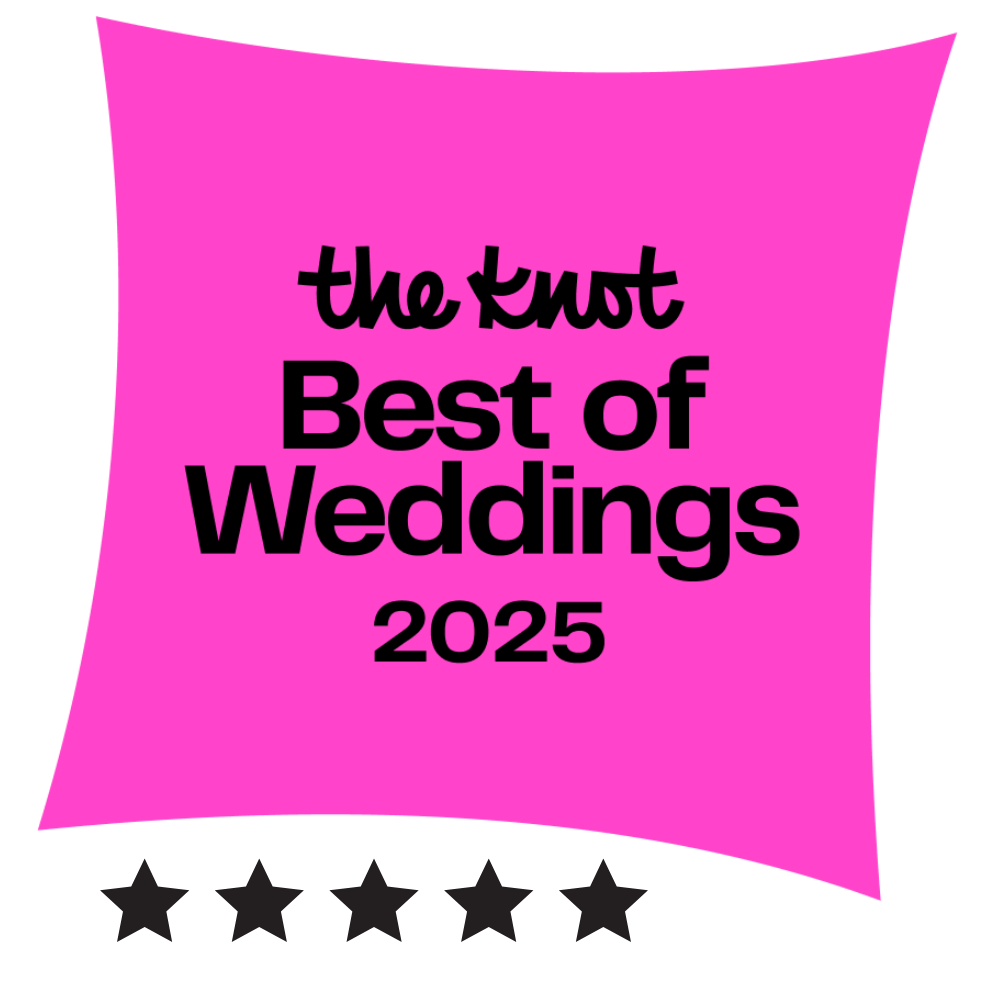 The Knot Best of Weddings 2025 award badge for Velvet City Sound