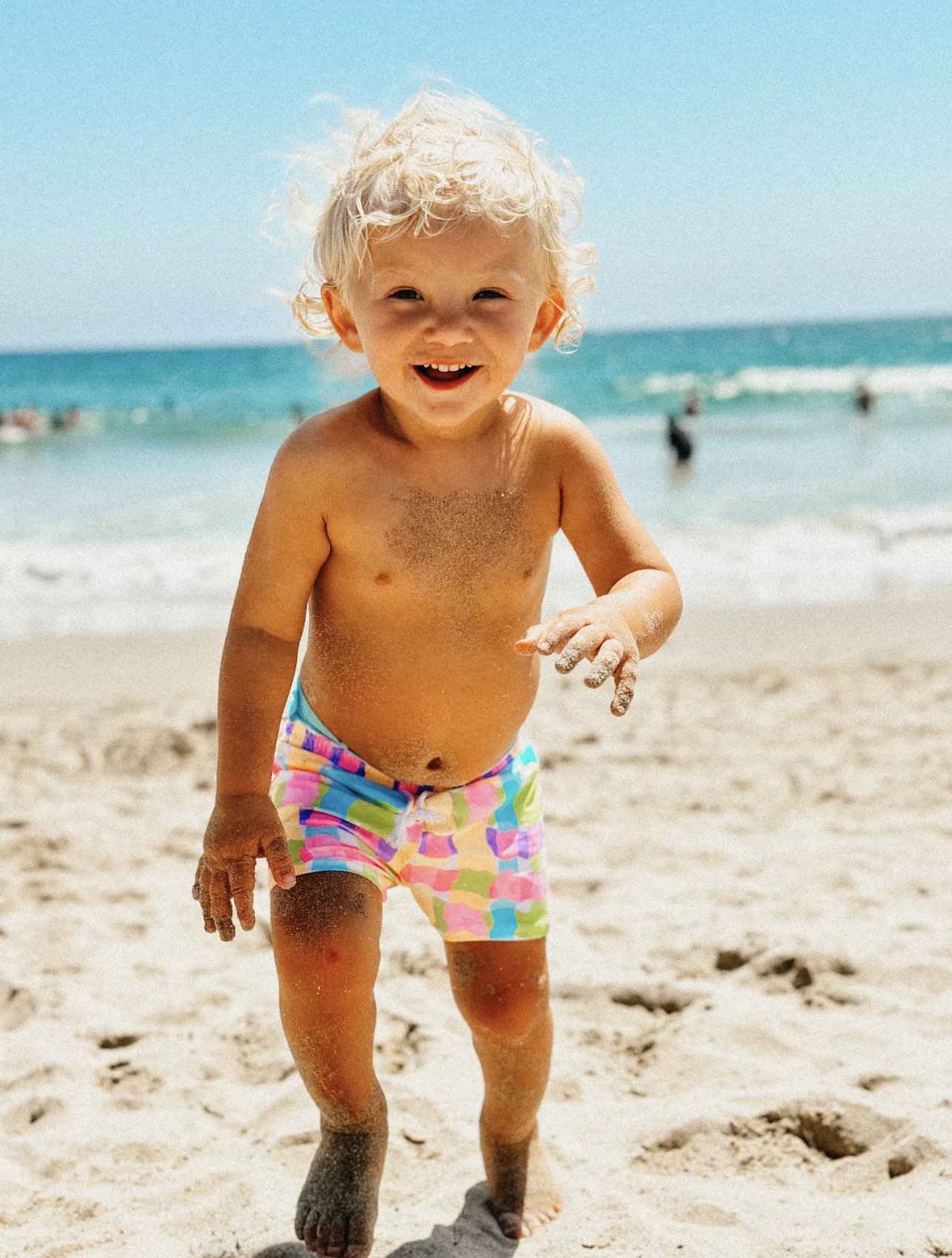 little boy at the beach