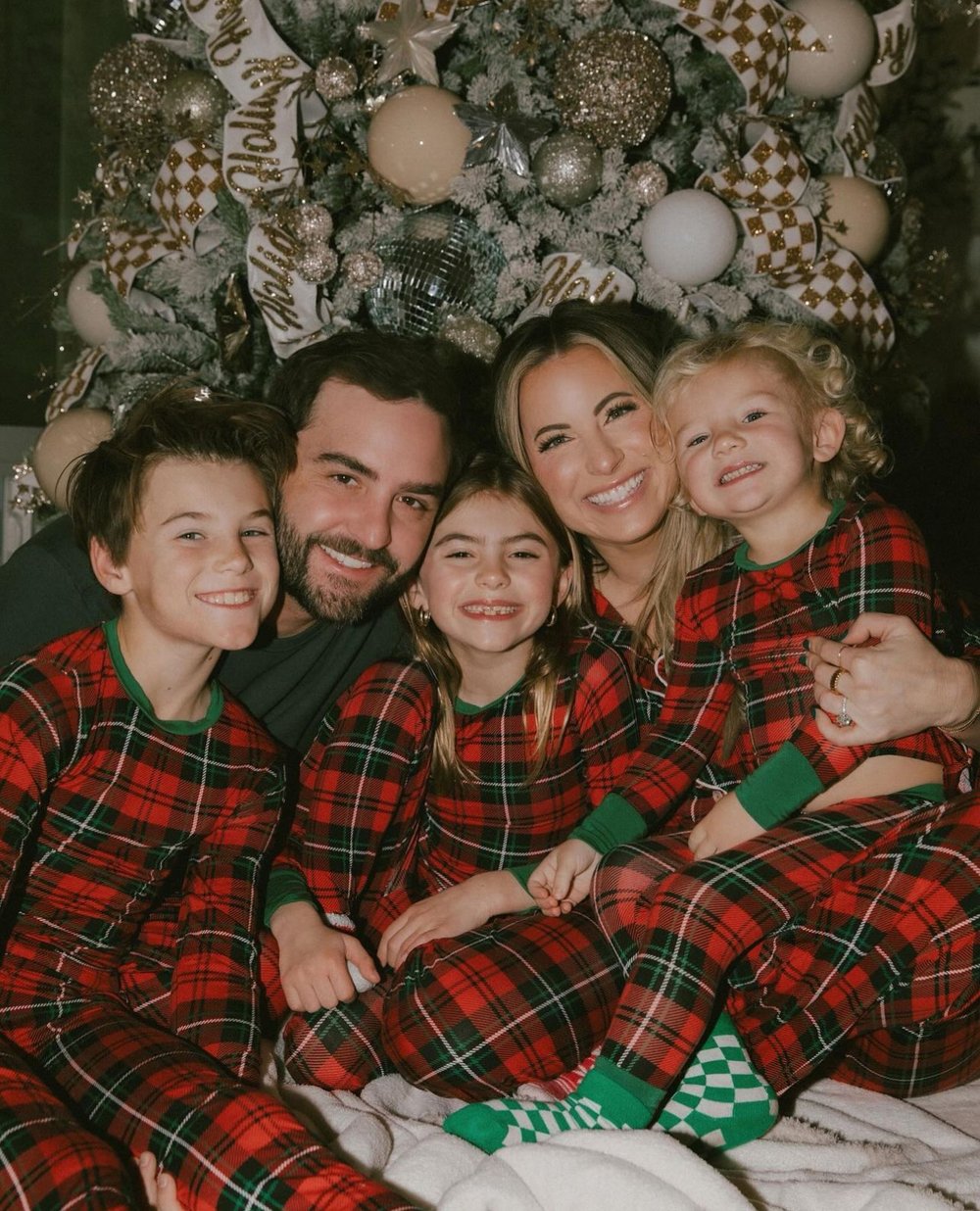 family matching holiday pajamas