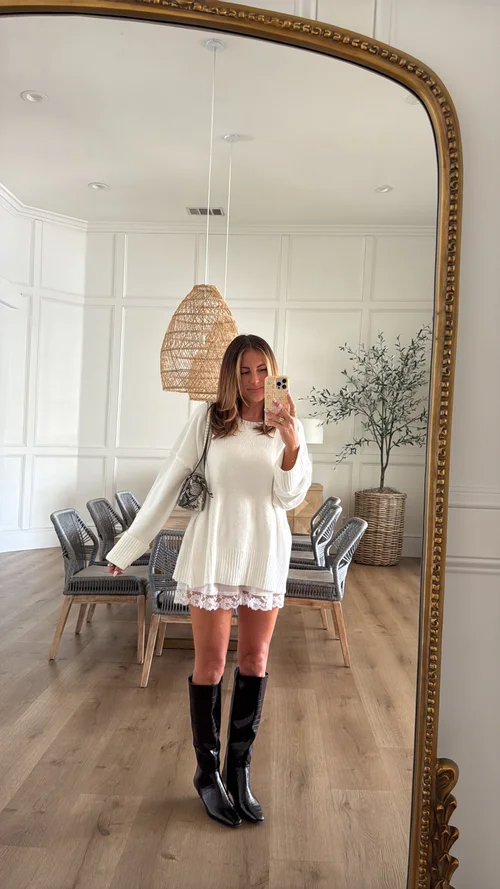how to dress in the fall season Tea-Length Mother of the Bride Dresses with Buttons Jewel Neck and Half Sleeves in Mermaid/Trumpet Style main image 0