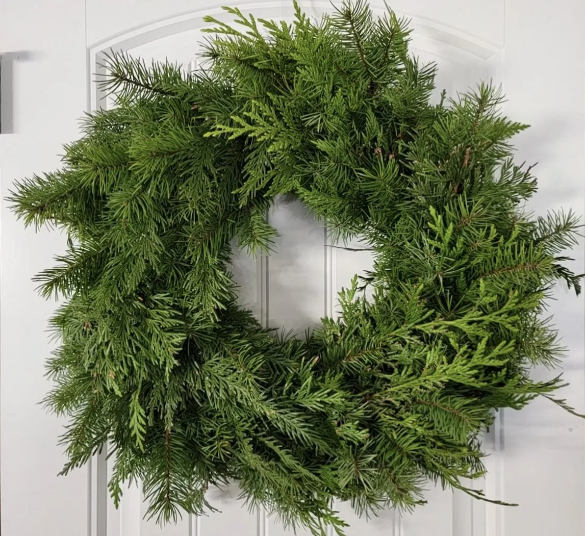 Christmas wreath (greens only)