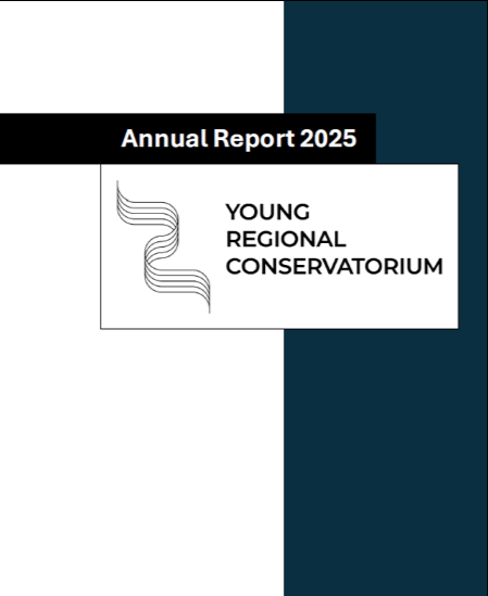Cover page of the 2024 Young Regional Conservatorium annual report.