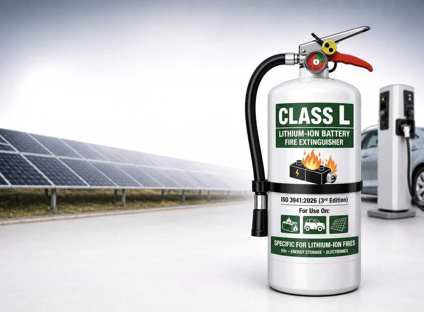 Lithium Battery Fire Protection Class L Lithium Ion Battery Fire Extinguisher