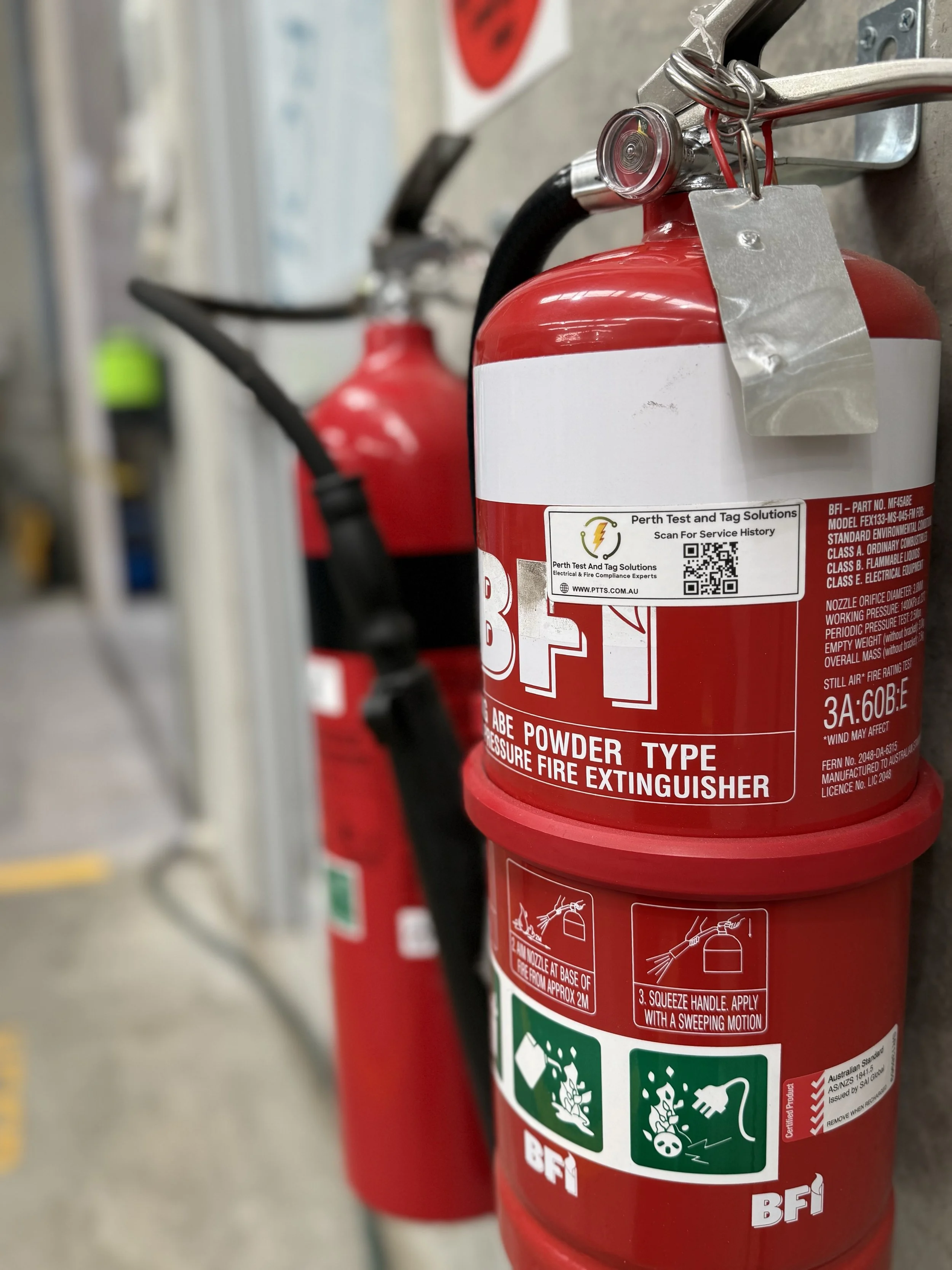Fire Extinguisher Testing by Perth Test and Tag Solutions PTTS