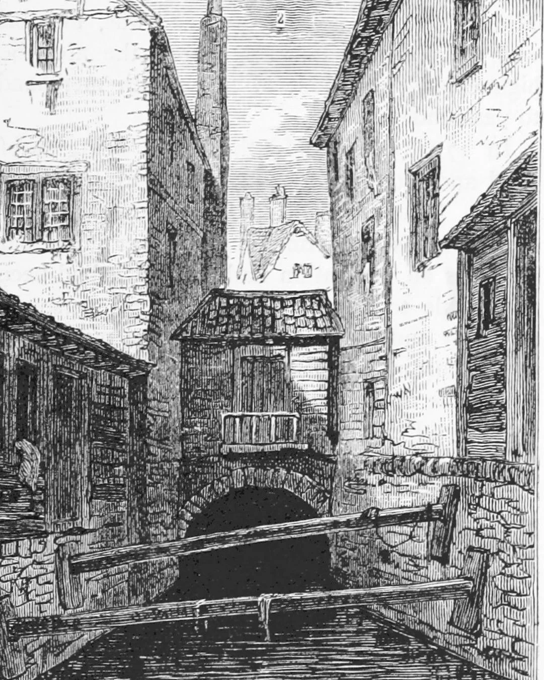 The River Fleet, by 1641, was barely a river at all. Tanning waste, offal, the emptyings of the city, a channel of filth running down to the Thames, its stink strong enough that people crossing Smithfield learned to breathe through their mouths.

My 