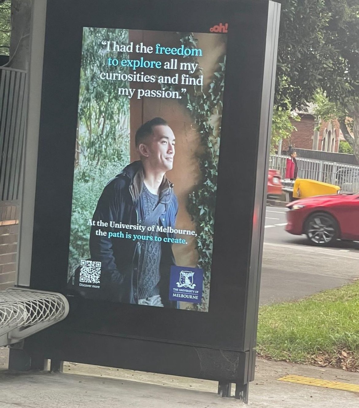 Featured on University of Melbourne Marketing Campaign