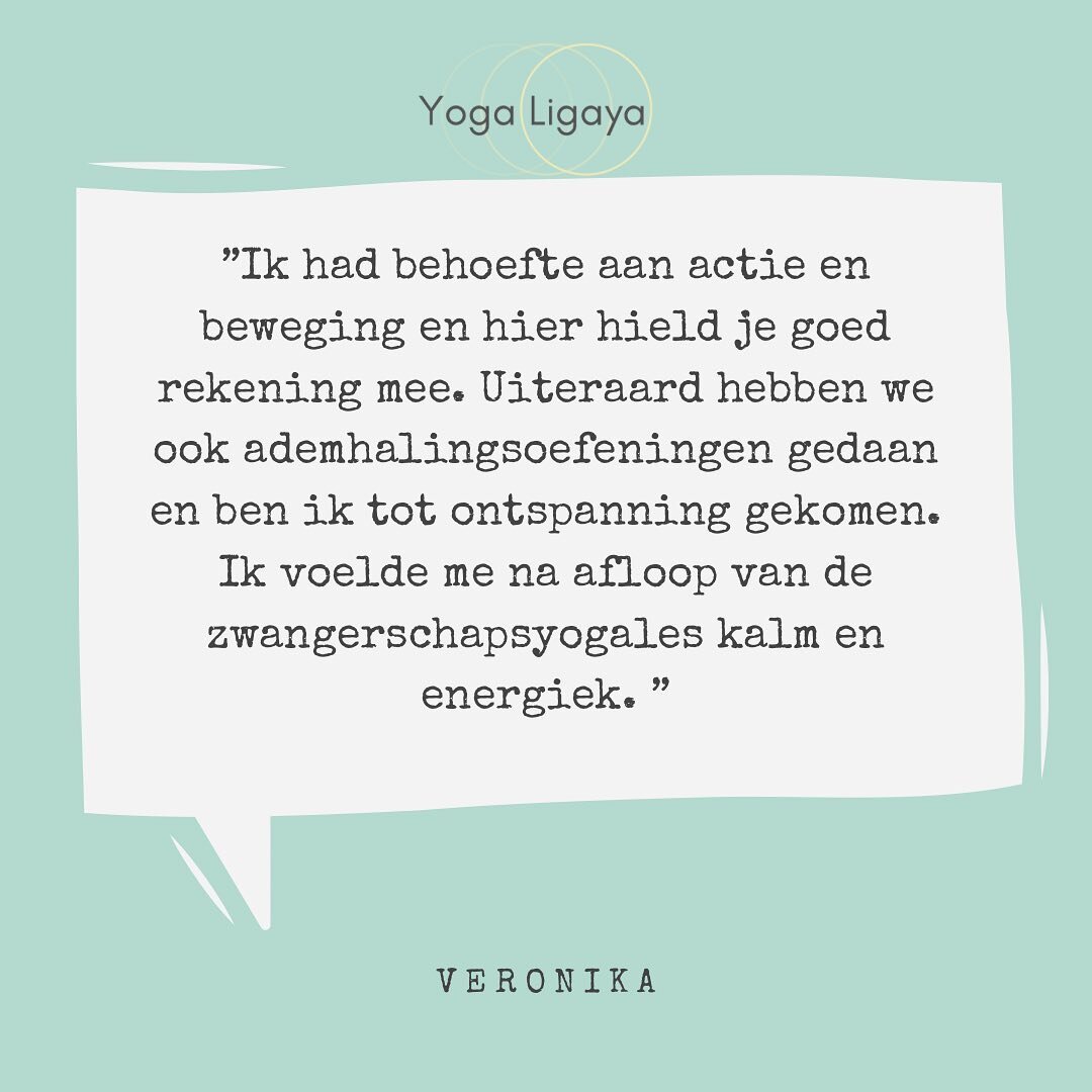 ✨Review ✨

&ldquo;Ik had behoefte aan actie en beweging en hier hield je goed rekening mee. Uiteraard hebben we ook ademhalingsoefeningen gedaan en ben ik tot ontspanning gekomen. Ik voelde me na afloop van de zwangerschapsyogales kalm en energiek&rd