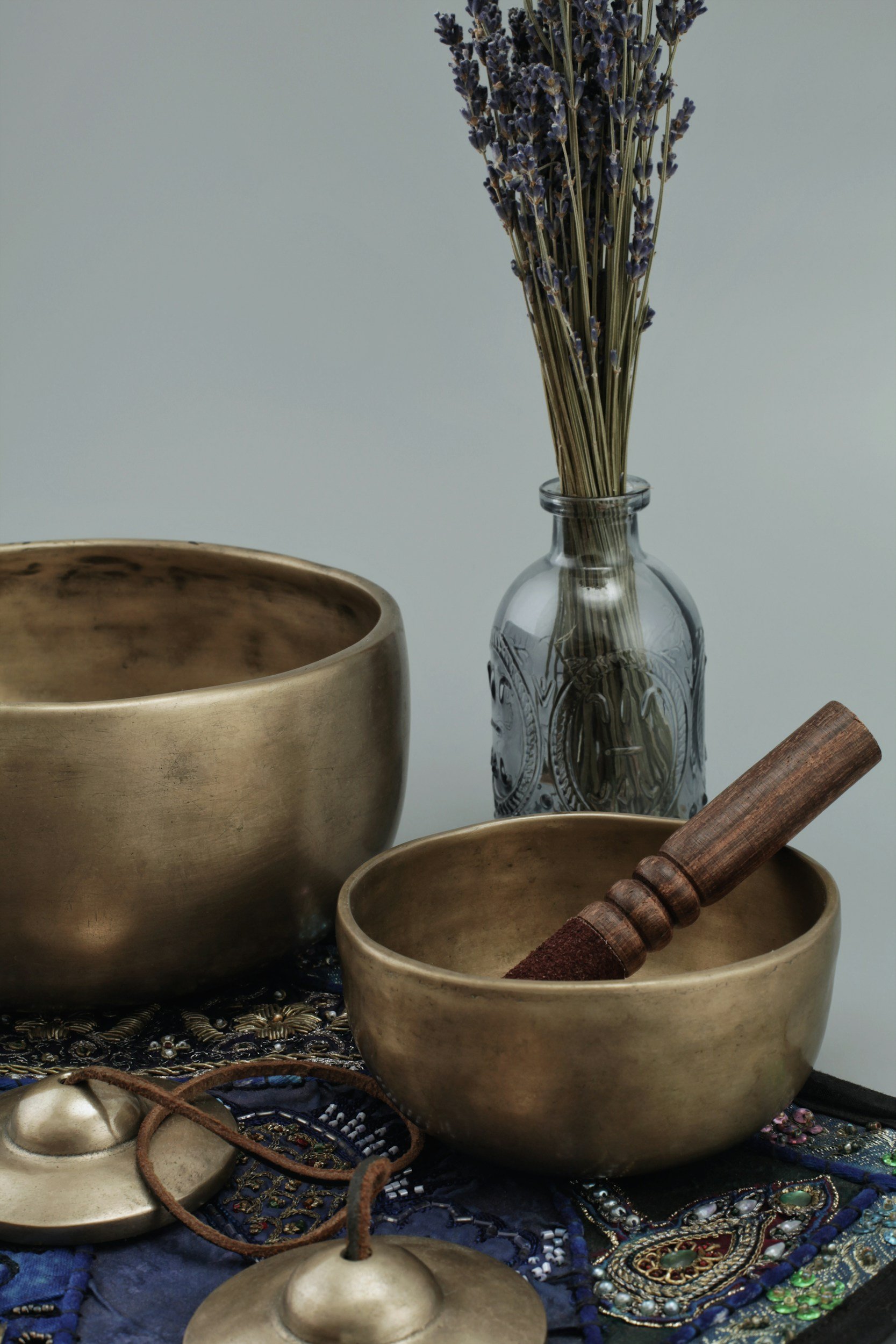 Gouden klankschalen voor yoga en ontspanning