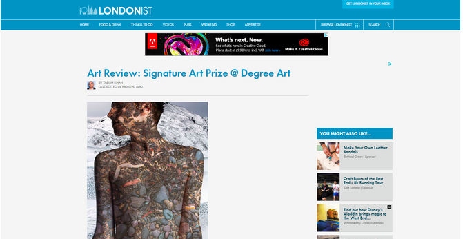 Featured on 'The Londonist' - The Signature Art Prize