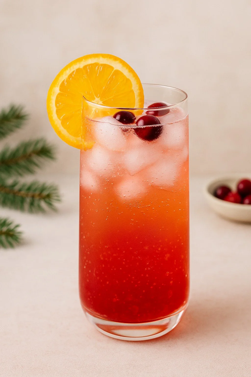 Cranberry Glow Fizz