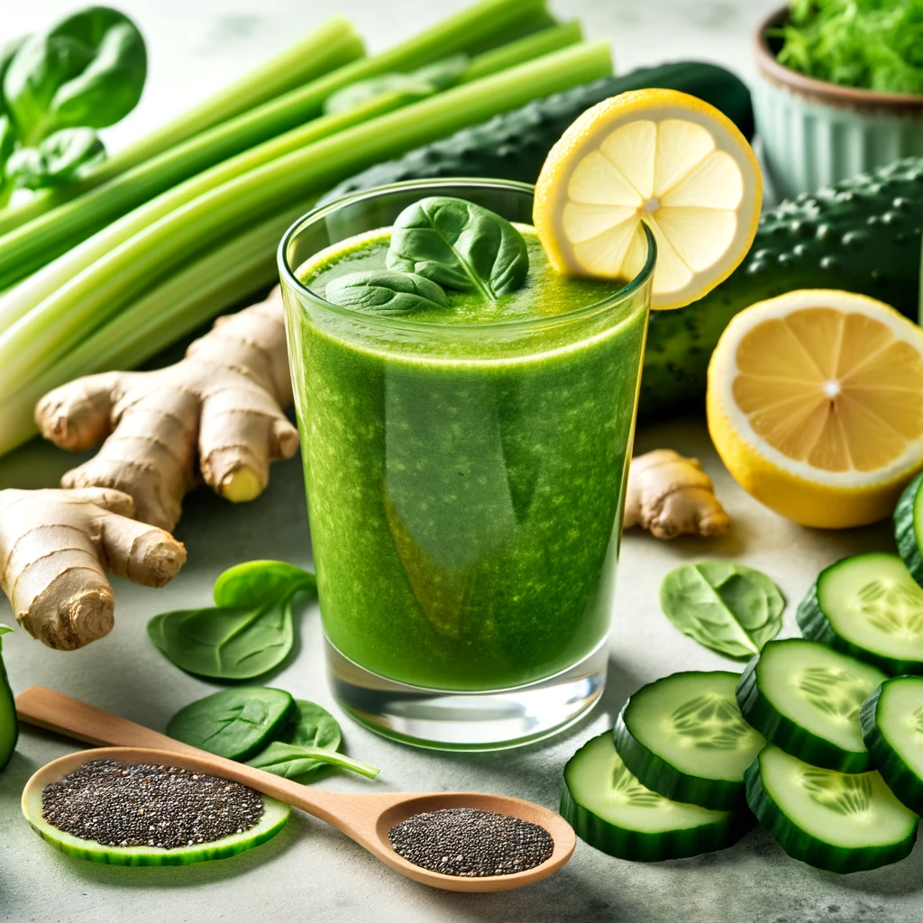 Green Ginger Harmony Smoothie A Nutritious Menopause Support Drink