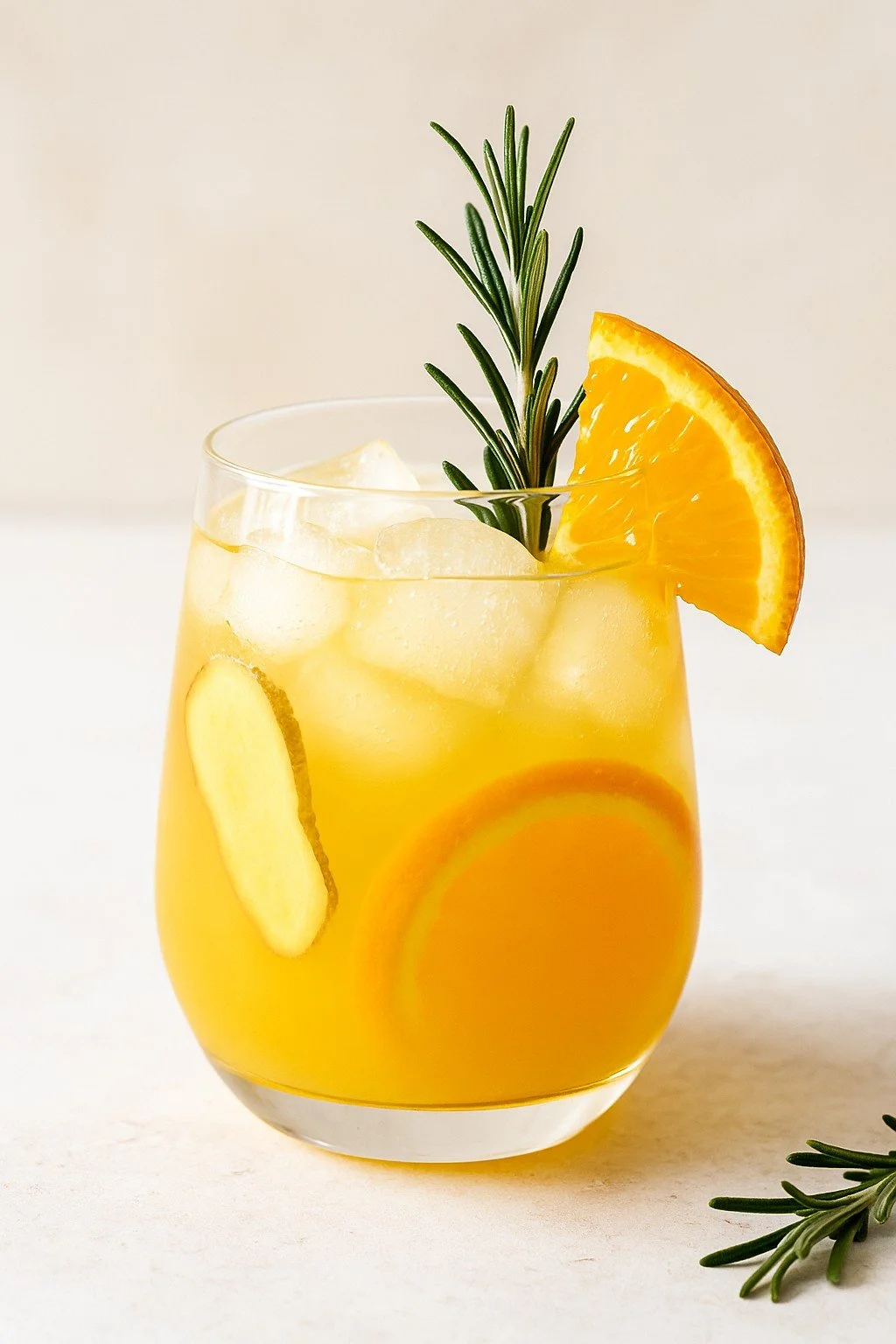 Orange Rosemary Ginger Tonic