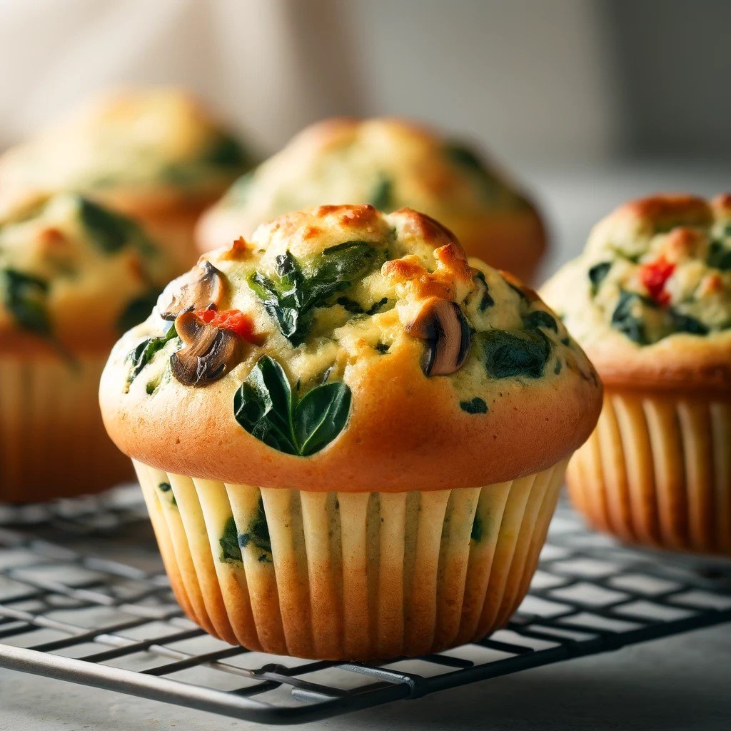 Spinach and Mushroom Egg Muffins Perfect for a Healthy Breakfast On