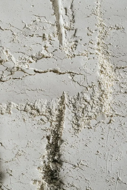 Close up of raw material used to make paint.