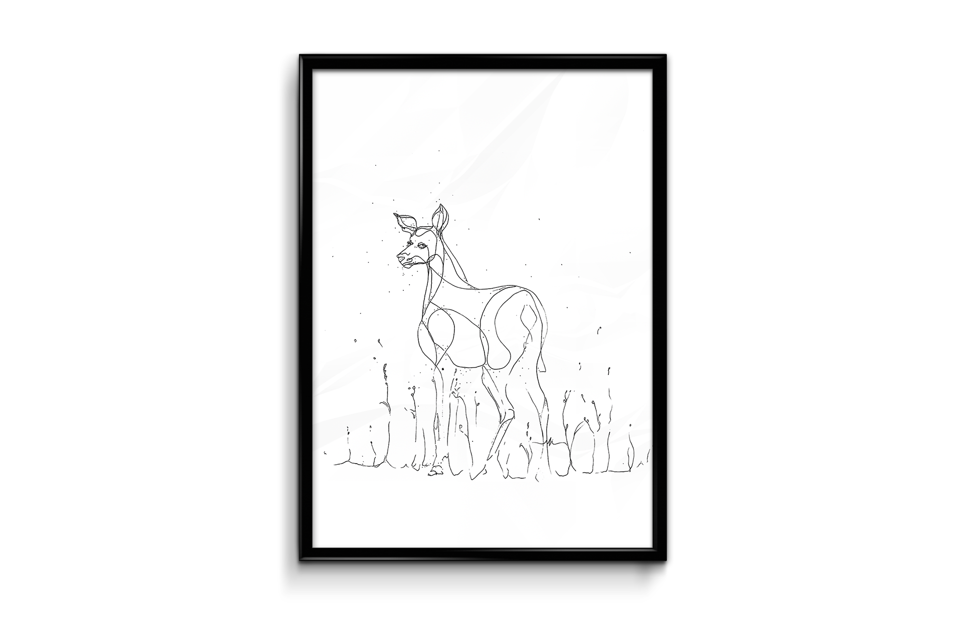 Illustration: "Doe" art framed print 