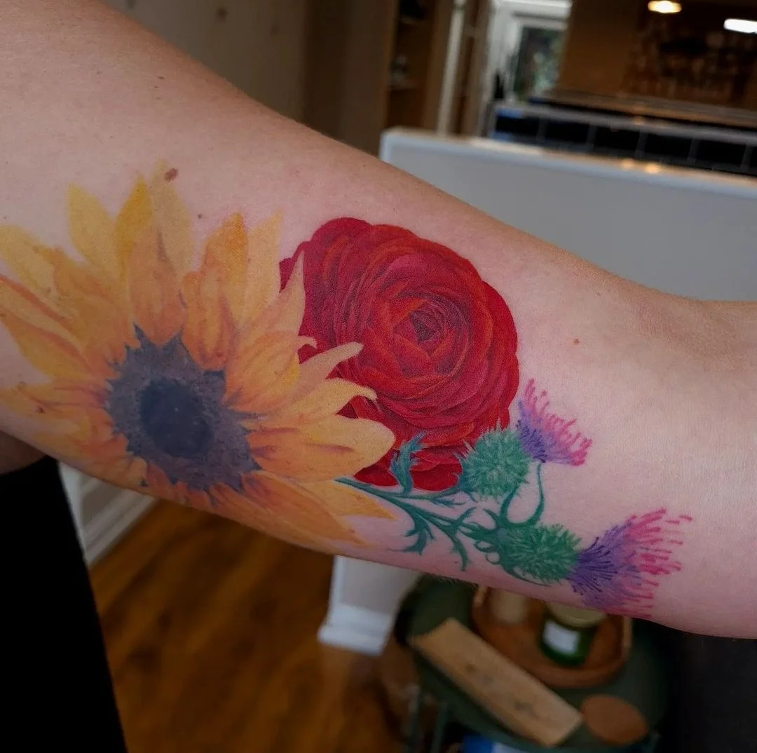 Elizabeth Snook colour realism tattoo realistic tattoo nature tattoo Kings Ship Tattoo Southsea Portsmouth