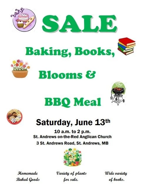 Baking, Books and Blooms Sale