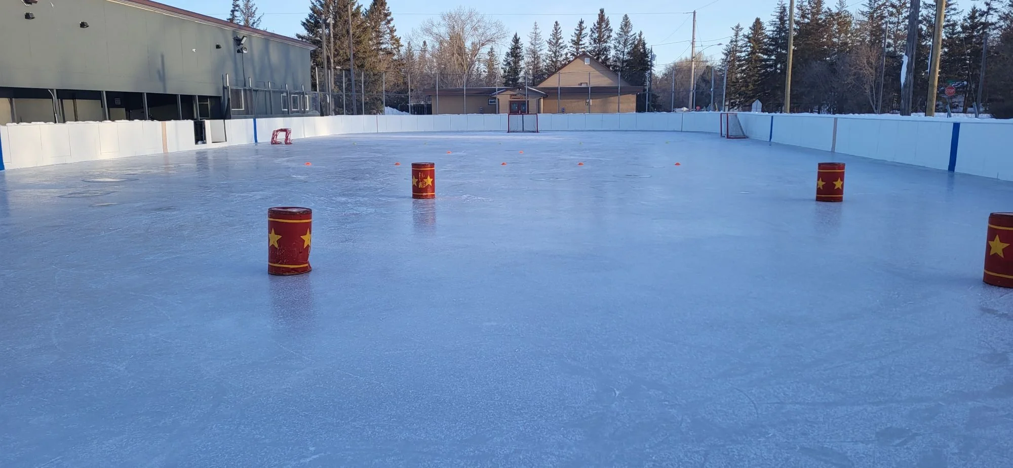 Clandeboye Outdoor Ice Skate Rink Manitoba Interlake