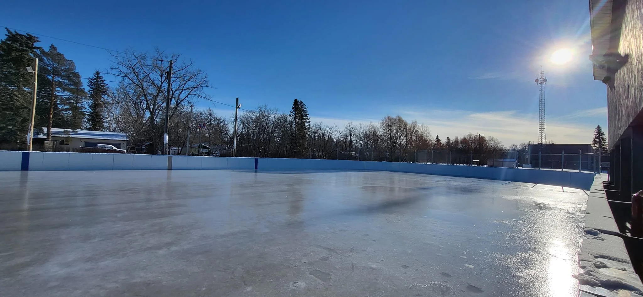 Ice Skating Clandeboye Manitoba 