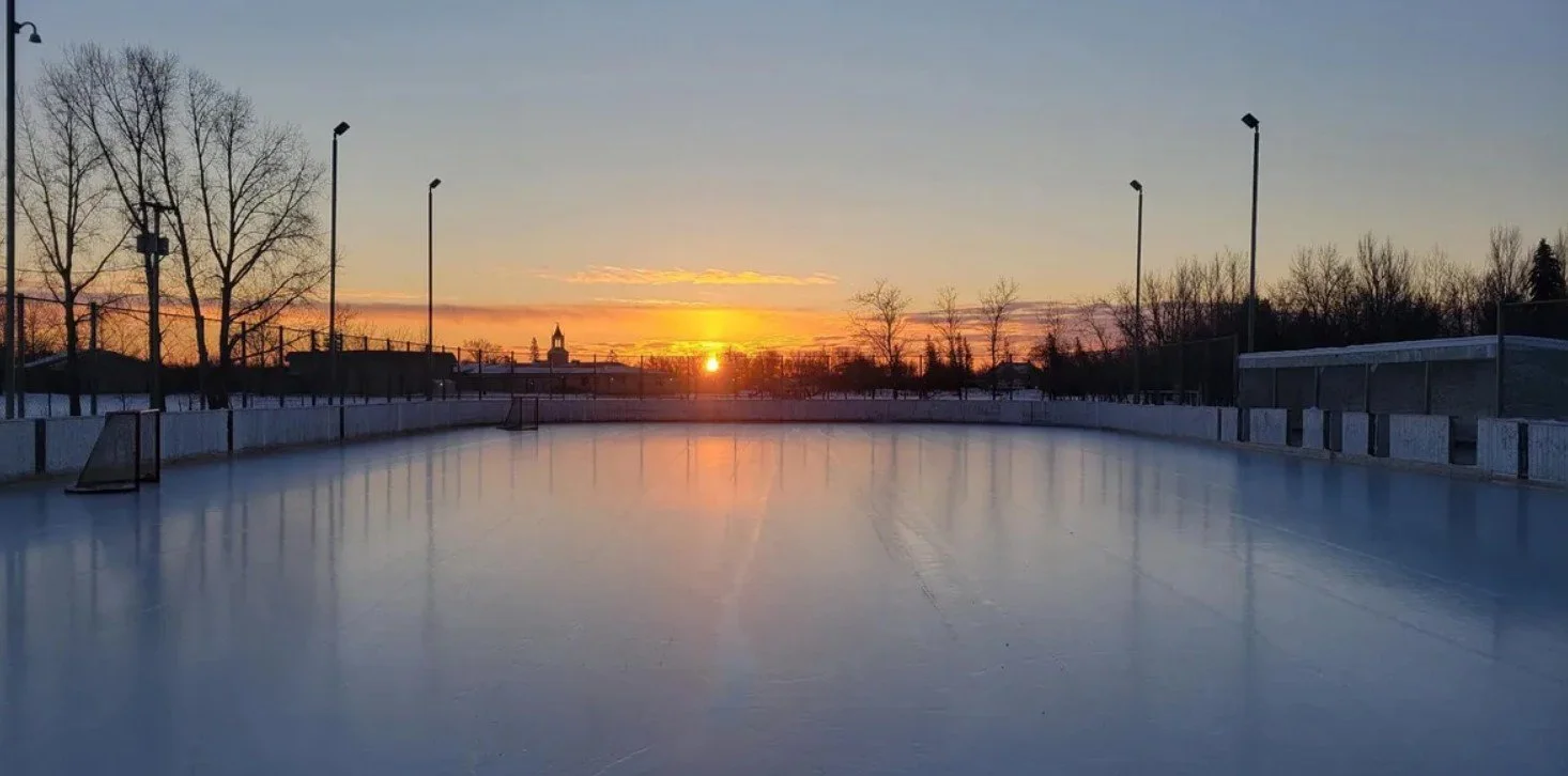 St. Andrews Outdoor Rink Manitoba Interlake Ice Skate