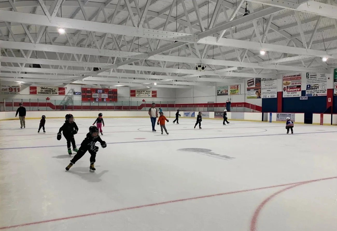 Skating St. Andrews Community Club Manitoba