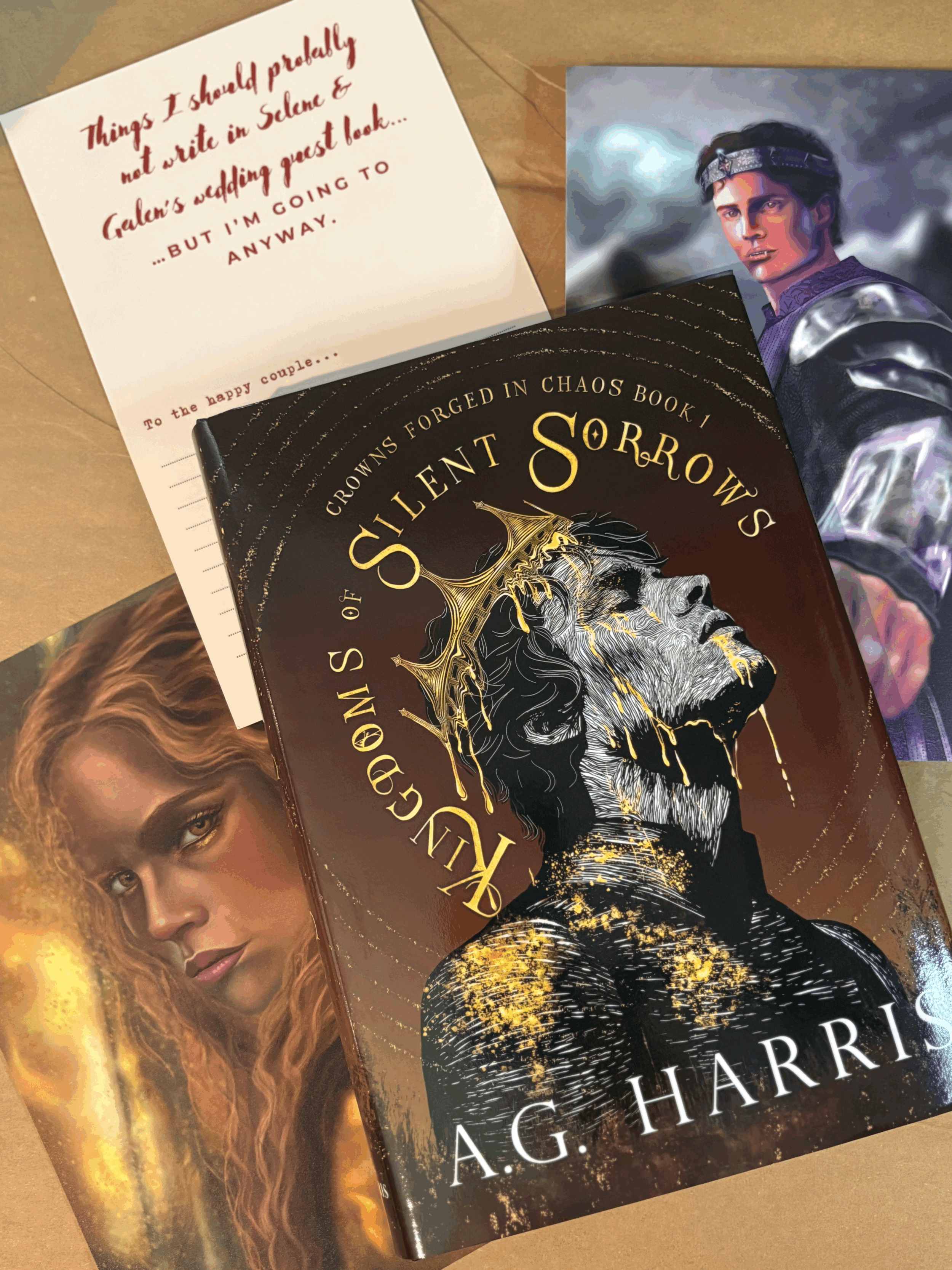 Signed Hardcover Edition with Character Art Bundle: Kingdoms of Silent Sorrows