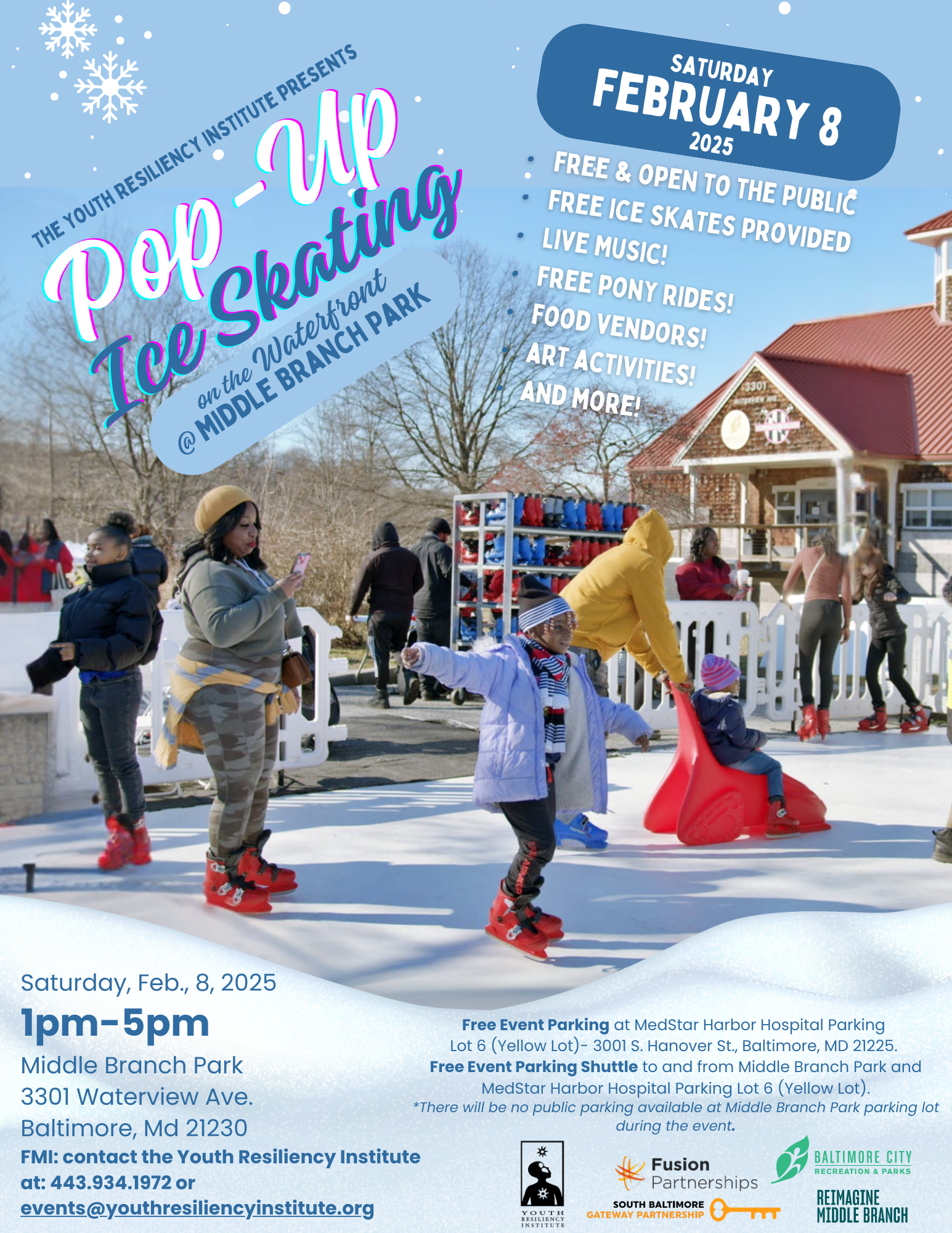 Pop-up Ice-Skating on the Waterfront at Middle Branch Park — Reimagine ...