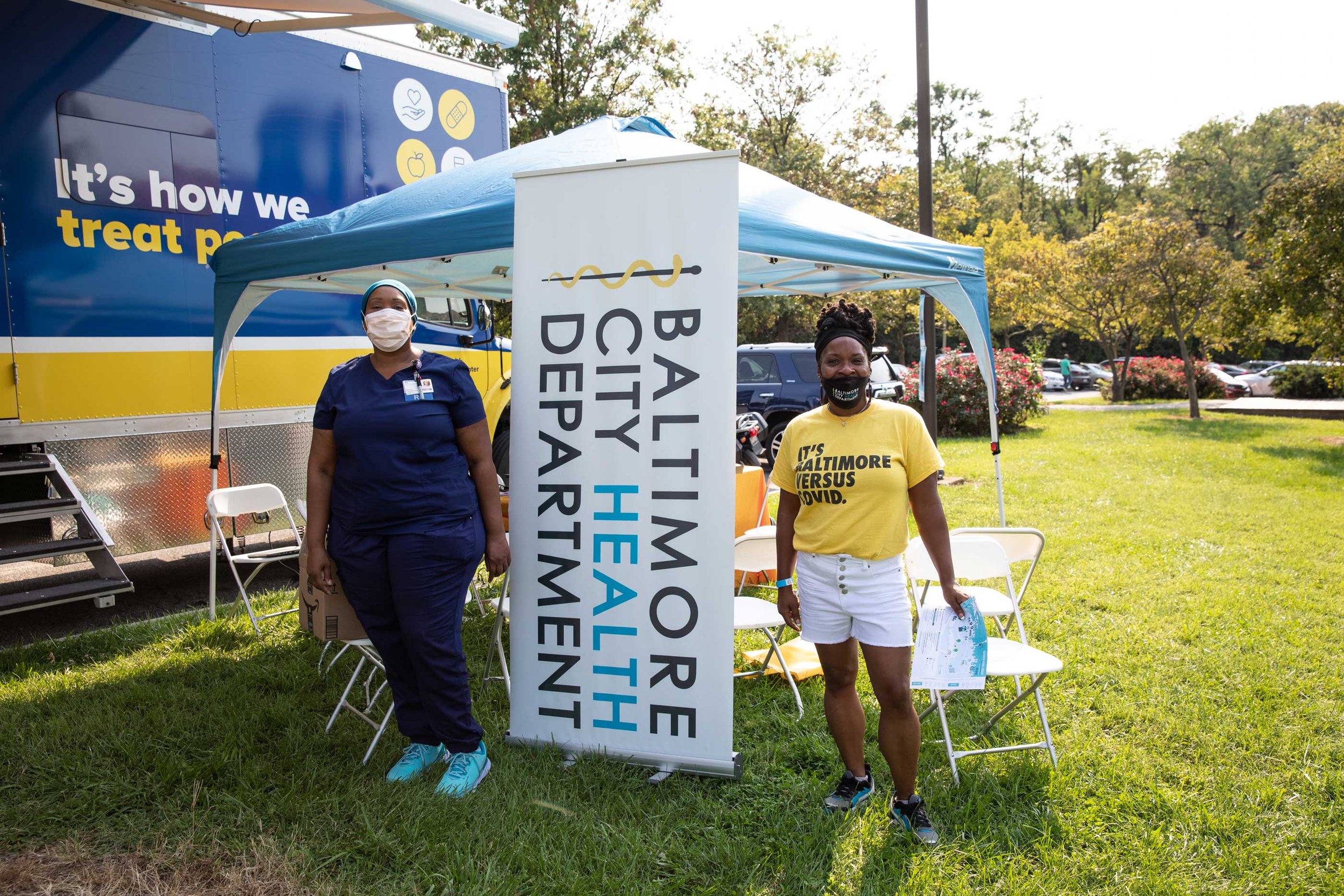  Baltimore City Health Department tent  