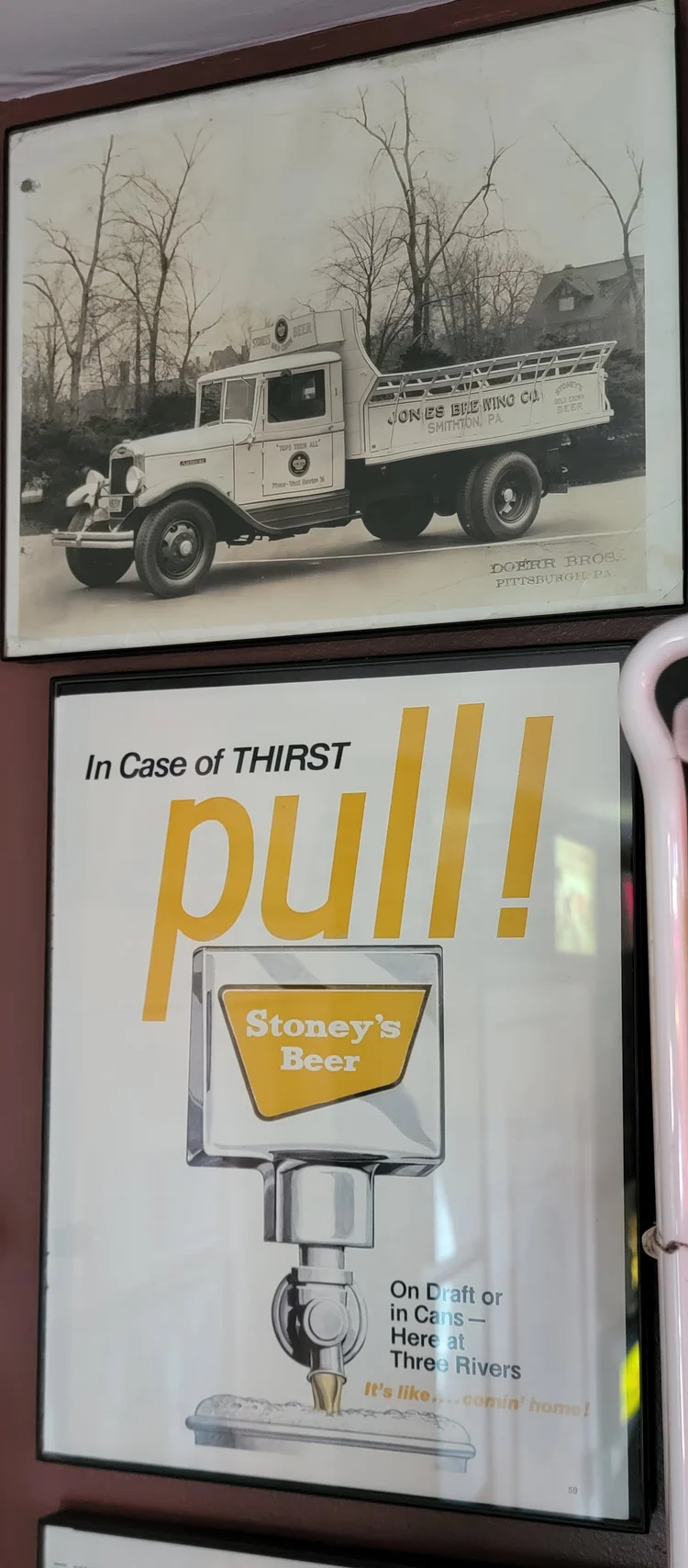 Framed In Case of Thirst Pull Stoney's truck print