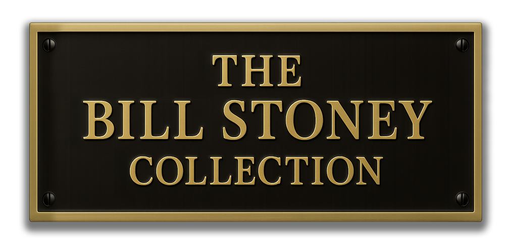 Brass Stoney's Beer Hall of Fame plaque reading The Bill Stoney Collection
