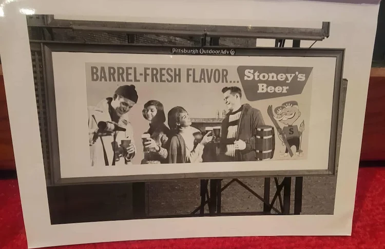 Black-and-white Barrel-Fresh Flavor Stoney's billboard photo