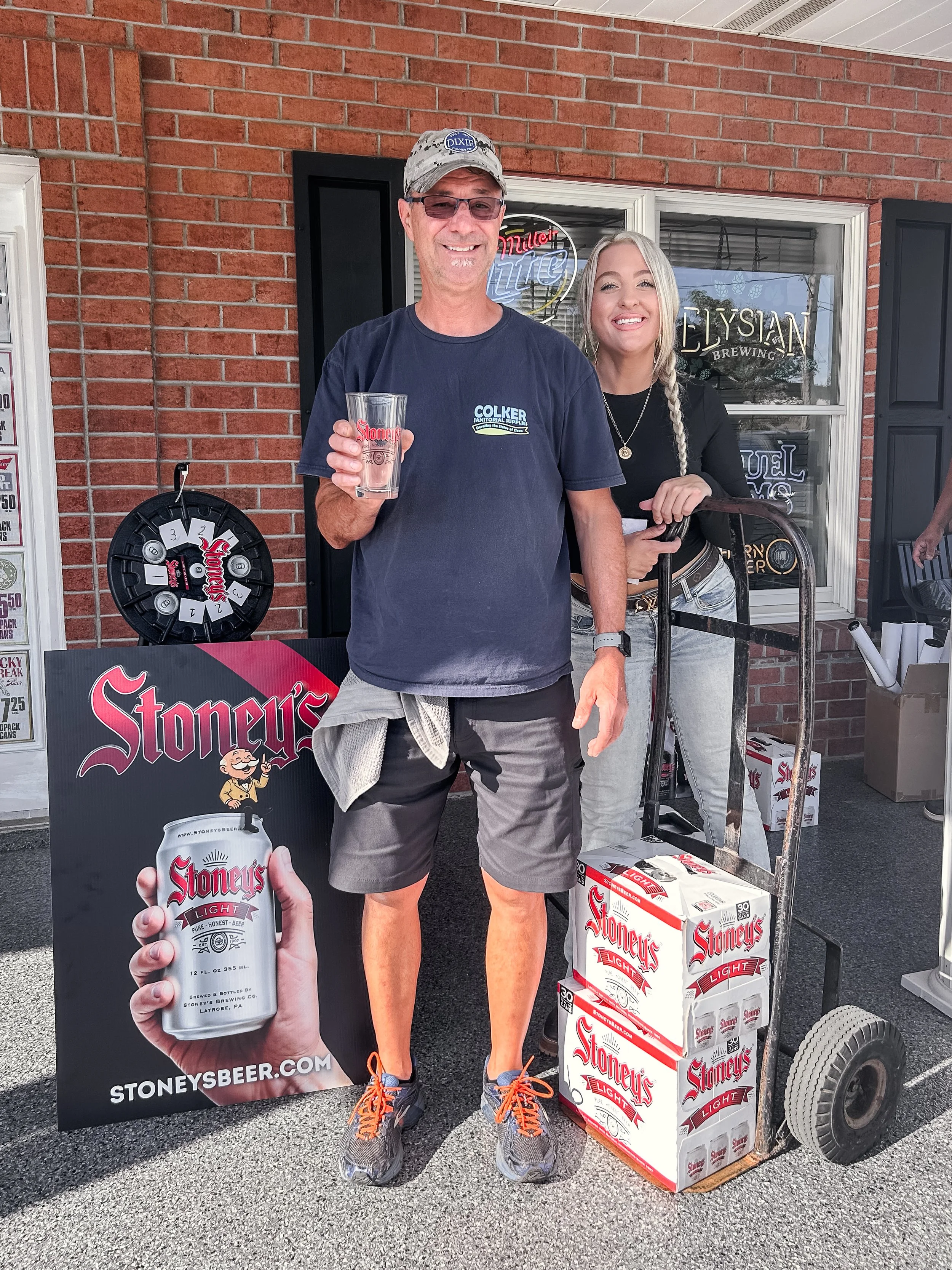 Visitors attending a Stoney’s Beer sampling at Duquesne Beer, sampling the beer for the first time and meeting the team behind the brand.