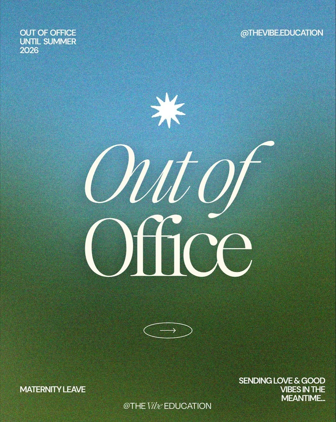 Auto-correct insists on saying MATURITY leave instead of maternity leave and to be honest, it&rsquo;s probably right&hellip;😂👏🏻

So I guess it&rsquo;s time to grow up and show up for someone other than myself, my clients and my business&hellip;

T