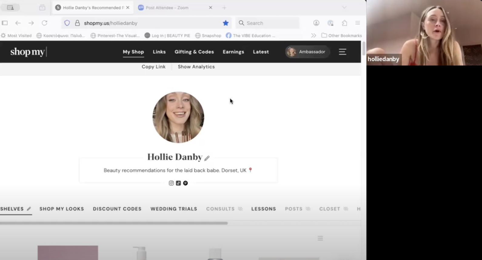 ShopMy Affiliate Marketing Workshop with Hollie Danby