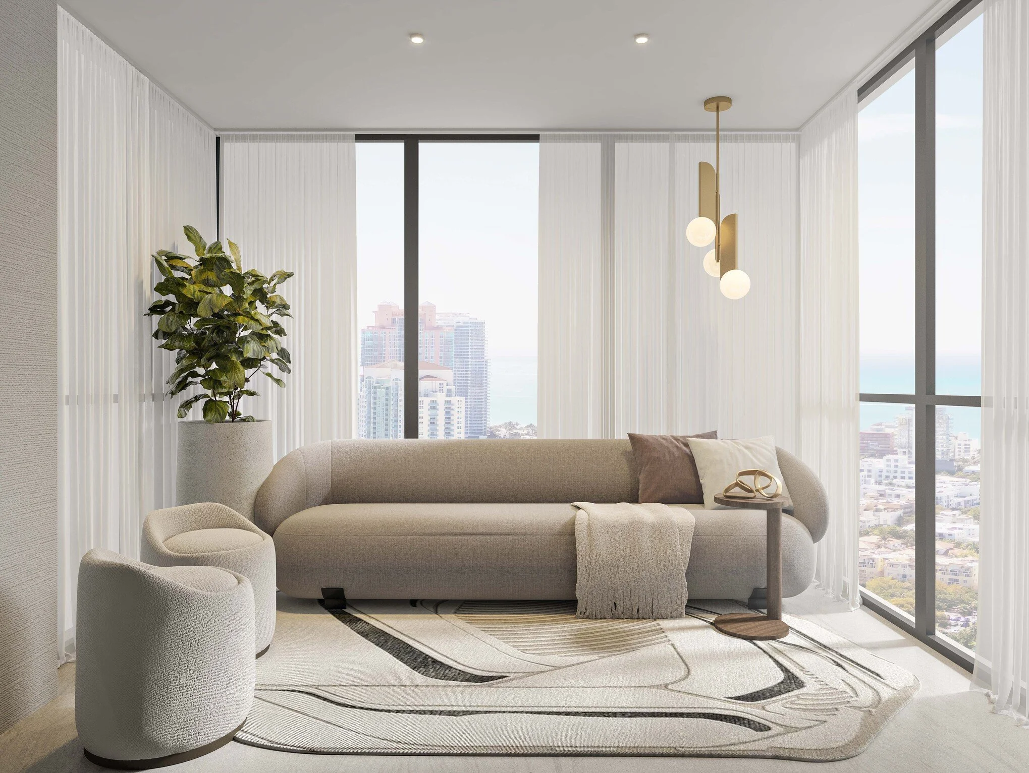 Stylish lounge area featuring a custom built-in bar, perfect for entertaining. Warm lighting, rich materials, and refined details create a sophisticated yet inviting atmosphere for relaxing or hosting guest