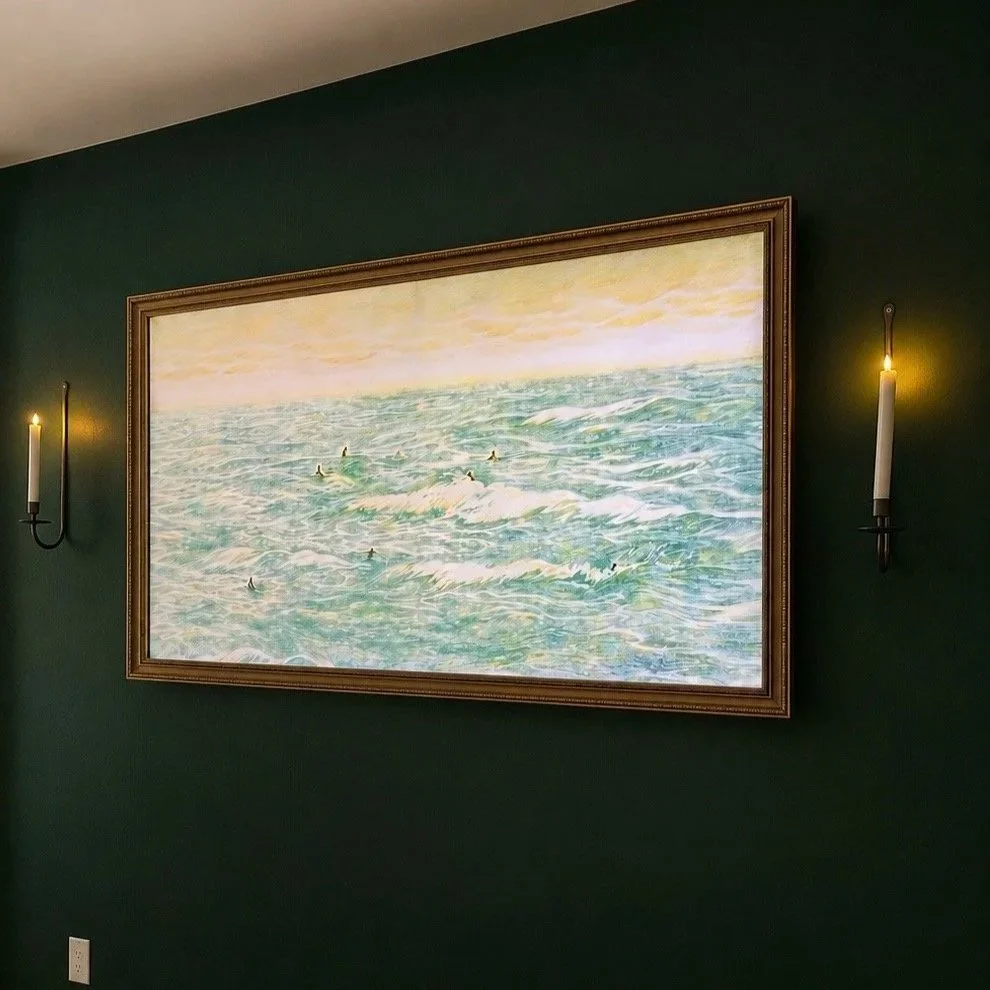 Frame for TV from Etsy